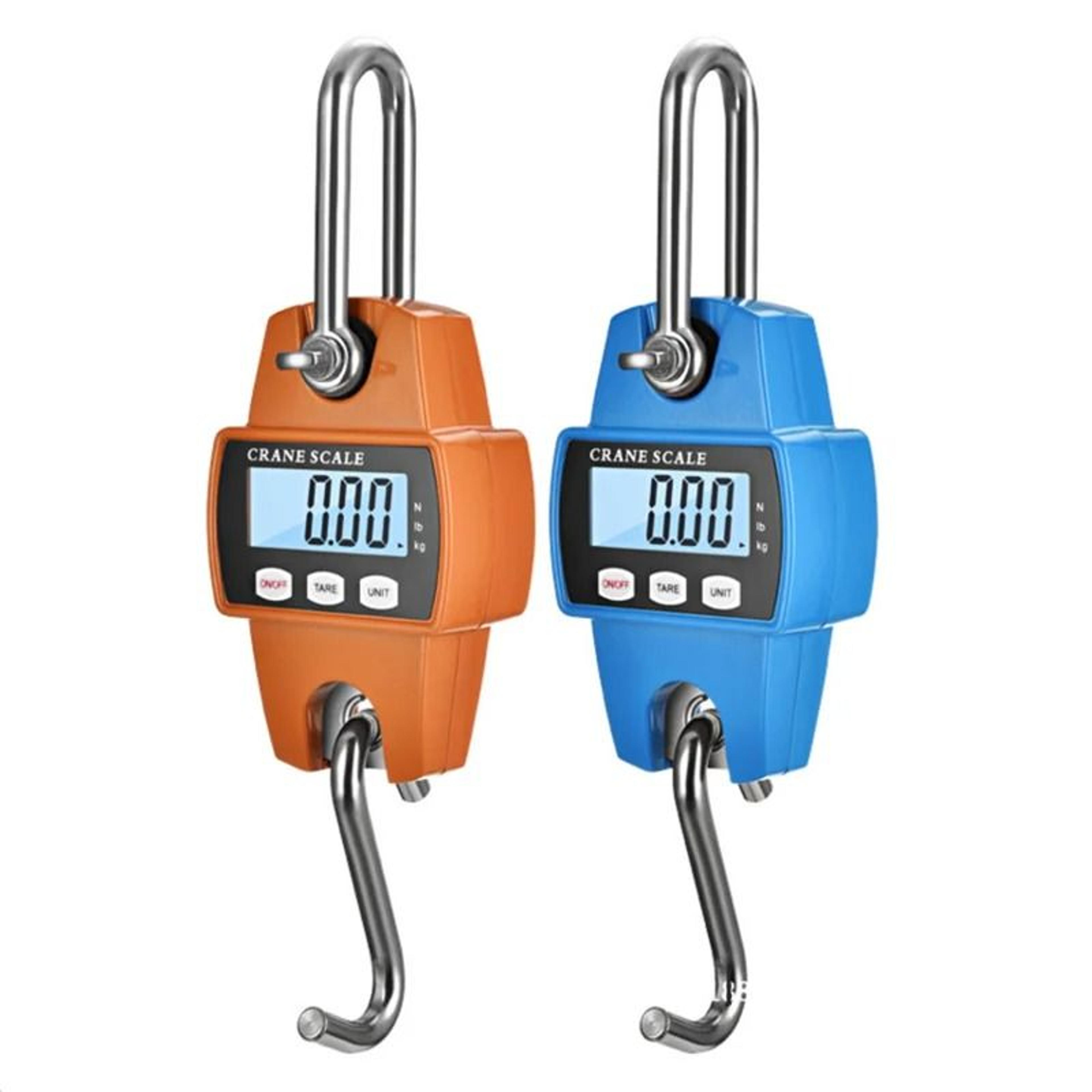 digital crane scale 200kg / 300kg / 500kg heavy duty hanging hook scale with lcd display & stainless steel hardware