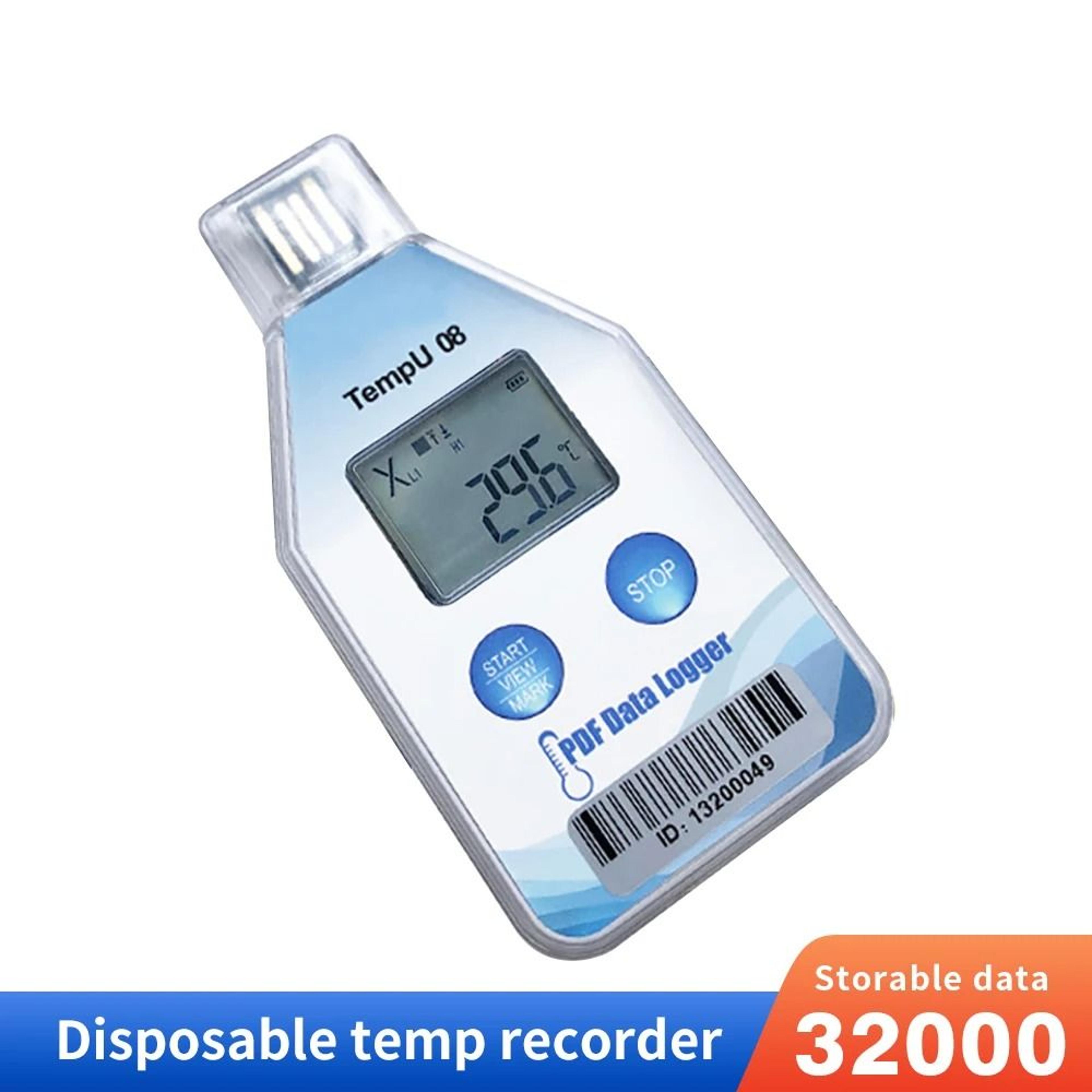digital usb temperature & humidity data logger high-precision pdf storage transport recorder