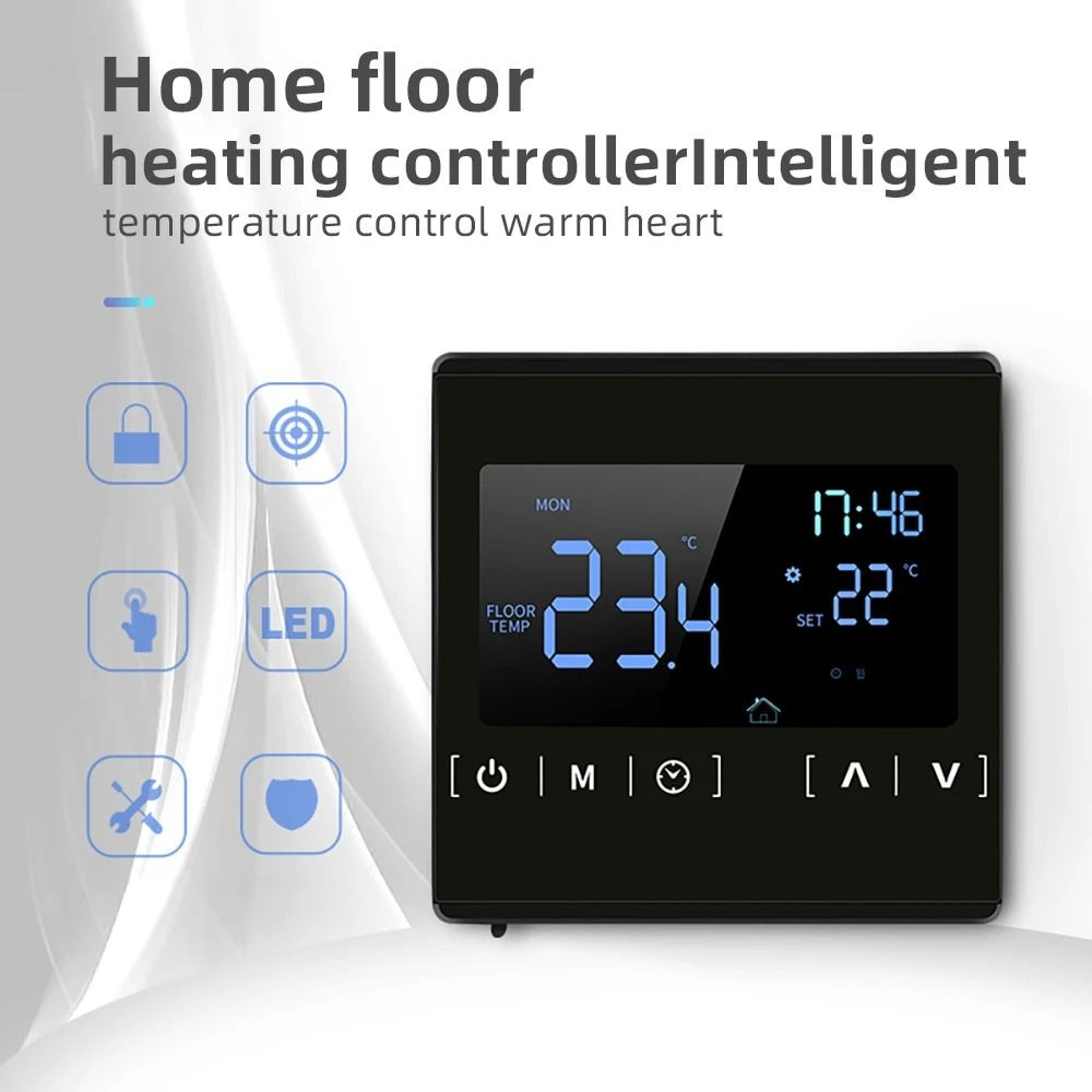 tuya wifi smart thermostat controller for electric floor heating, water & gas boiler (alexa & google home)