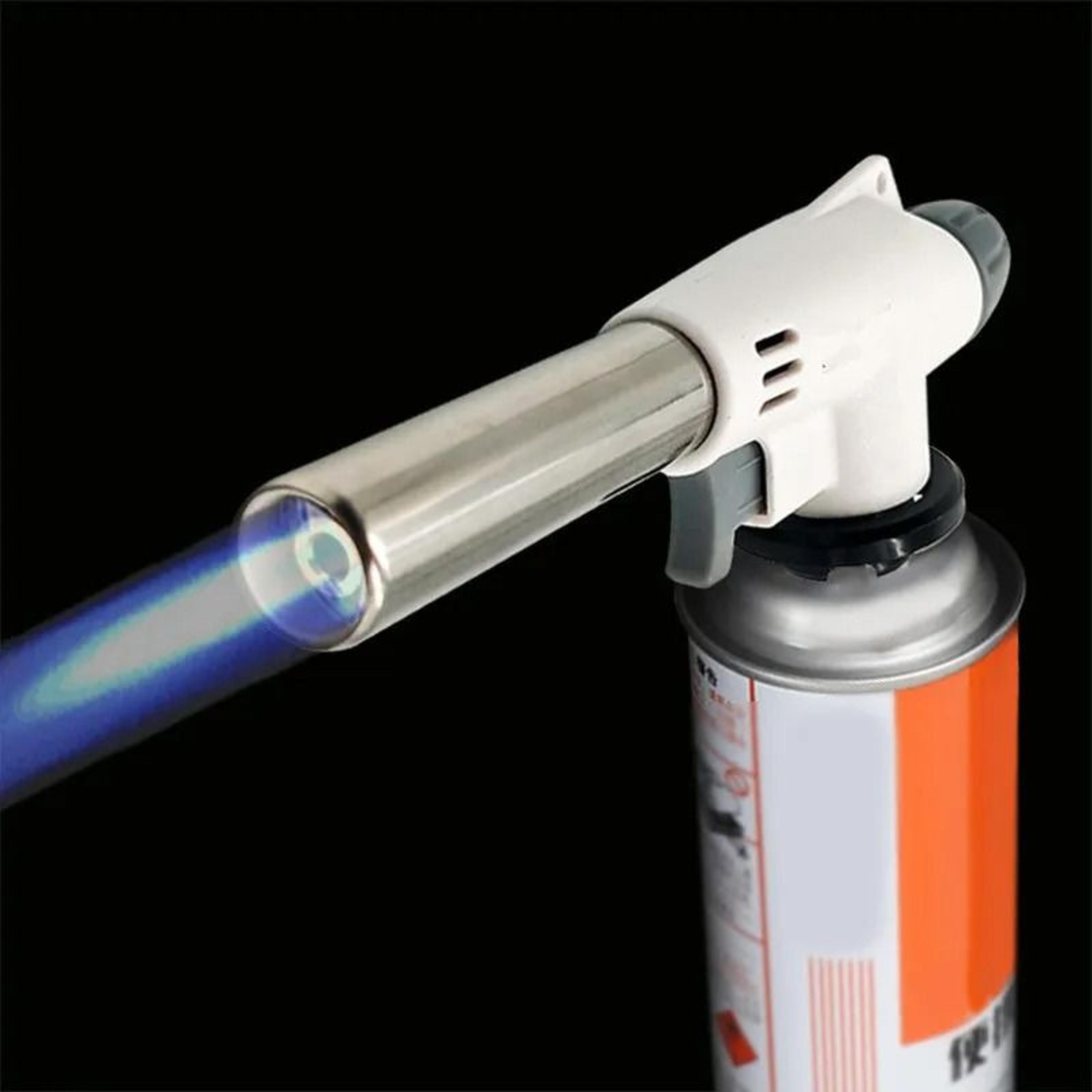 auto-ignition butane gas cooking torch flame gun blowtorch for bbq, camping, cooking & welding