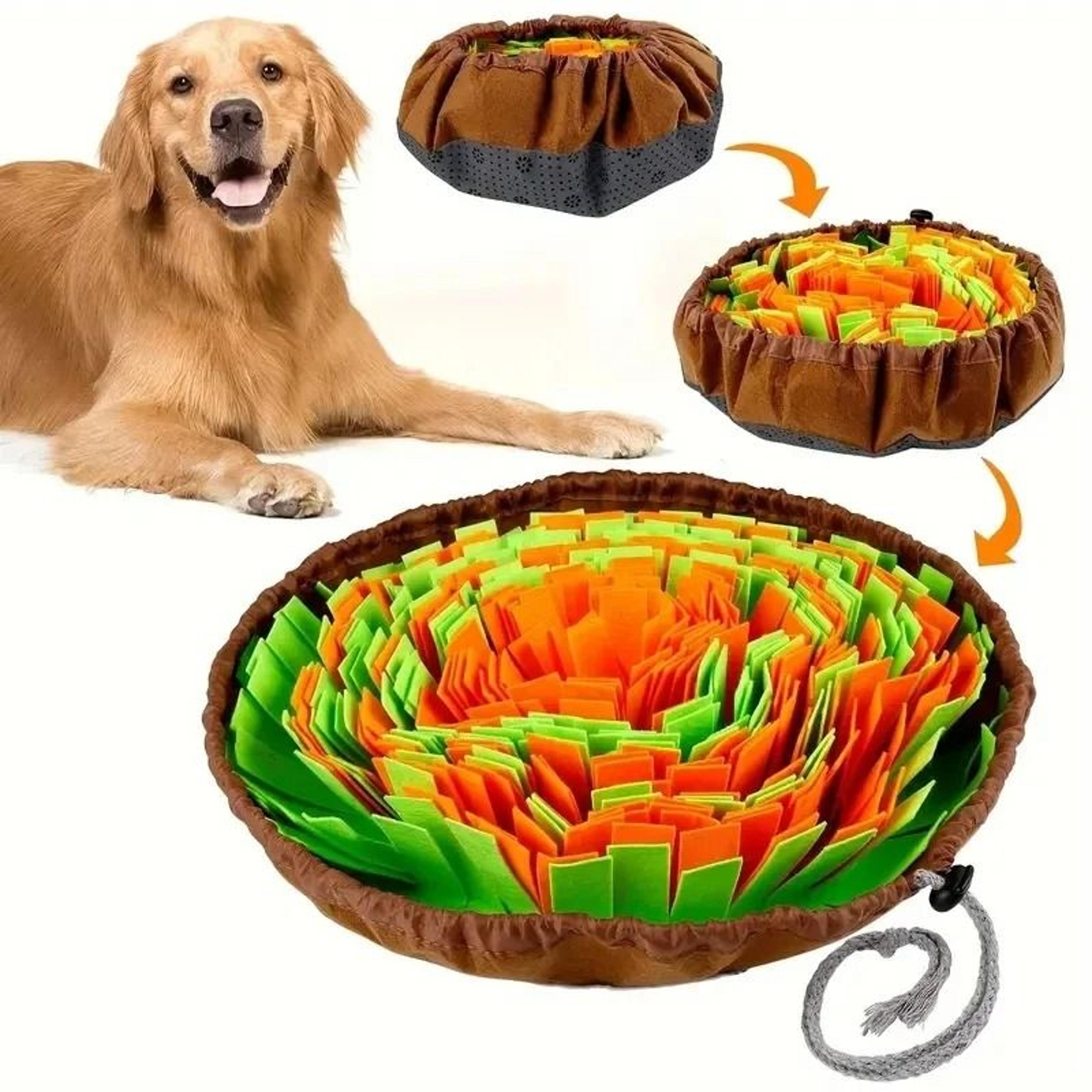 washable felt pet sniffing pad foldable dog nosework feeding mat for natural foraging training