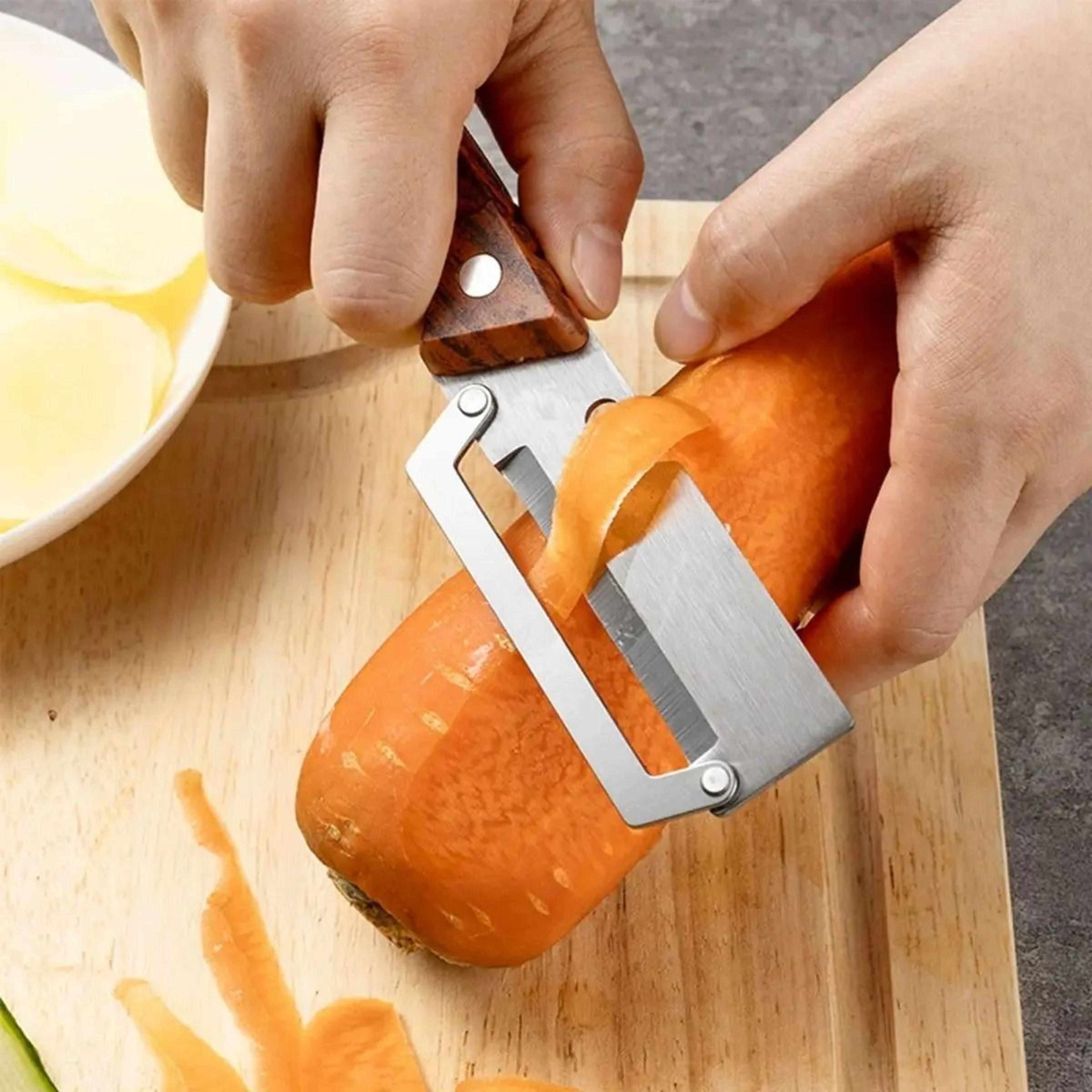wooden handle paring knife high-appearance fruit planer & sugarcane scraping tool