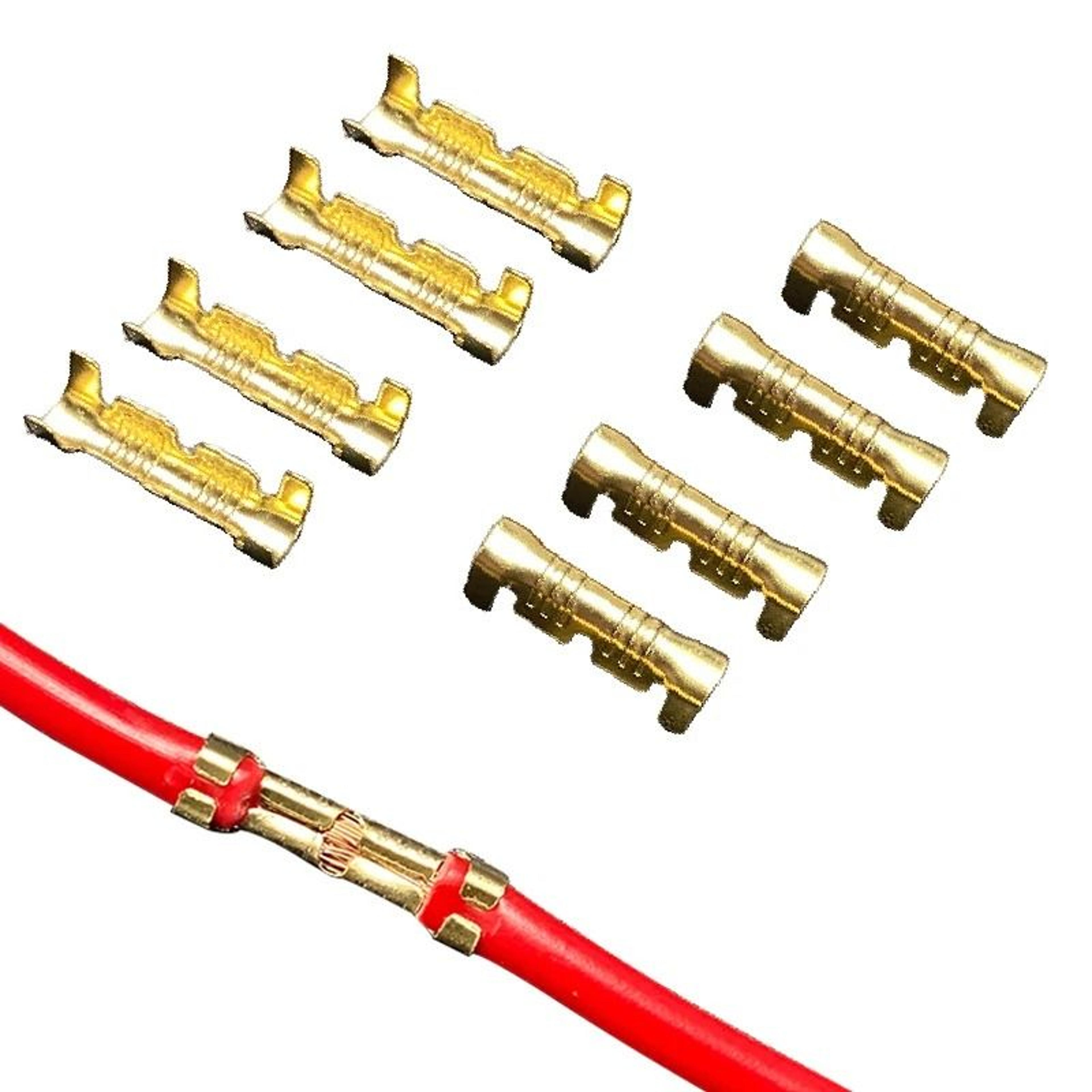 u-type quick docking terminal blocks & double connector wire crimp tabs (0.3–1.5mm2)