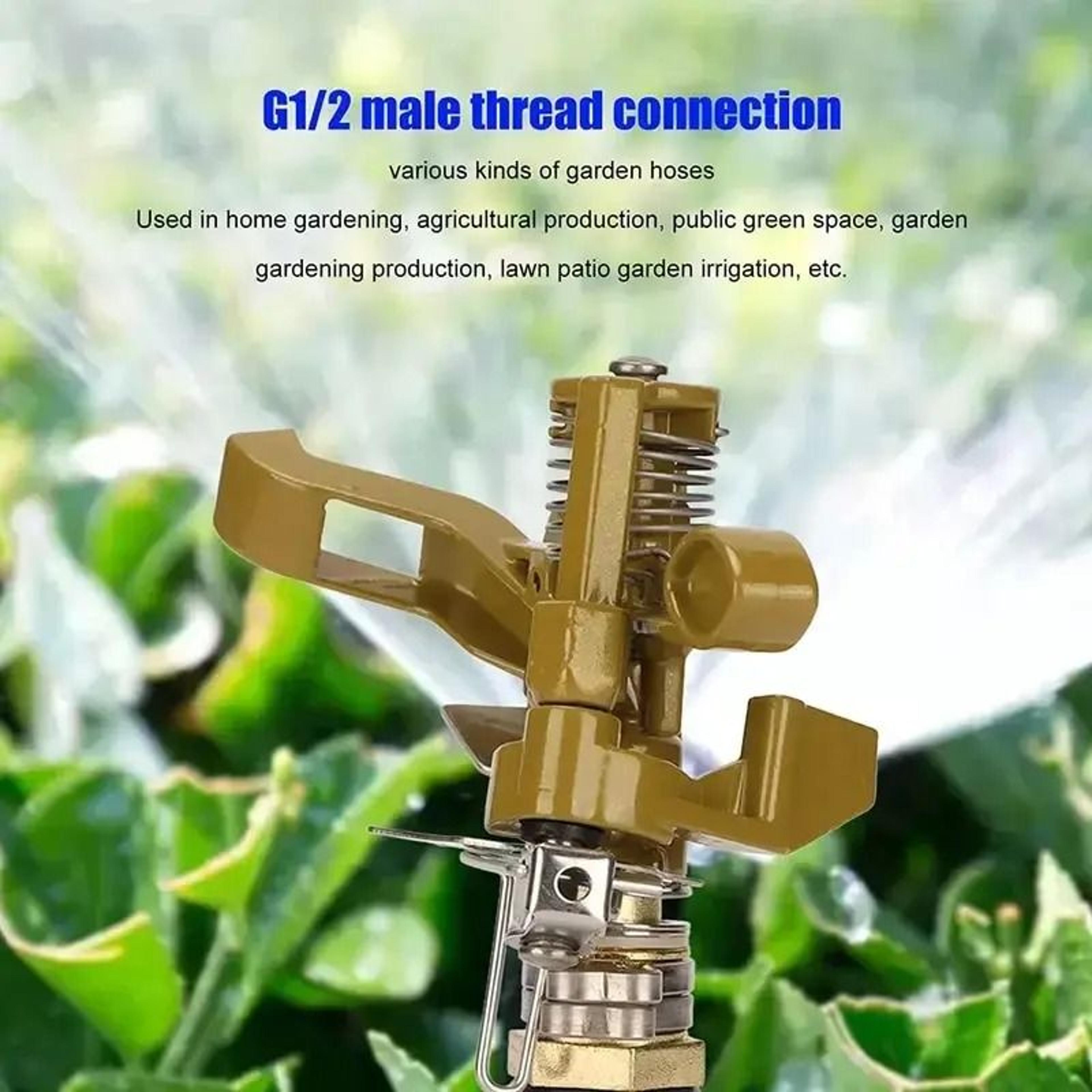 360-degree heavy-duty zinc alloy rocker arm lawn sprinkler nozzle
