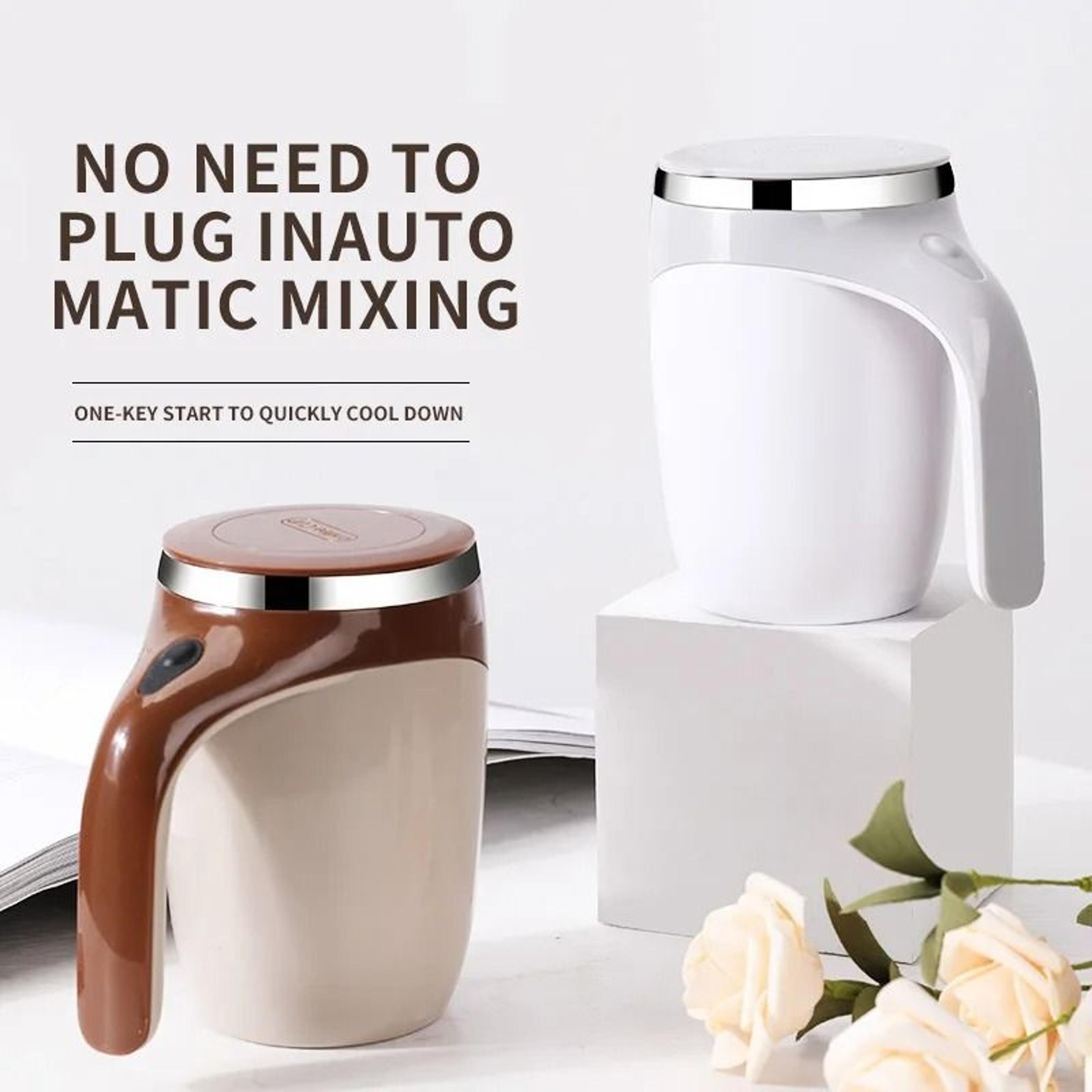 rechargeable automatic magnetic stirring coffee mug & electric portable mixing cup
