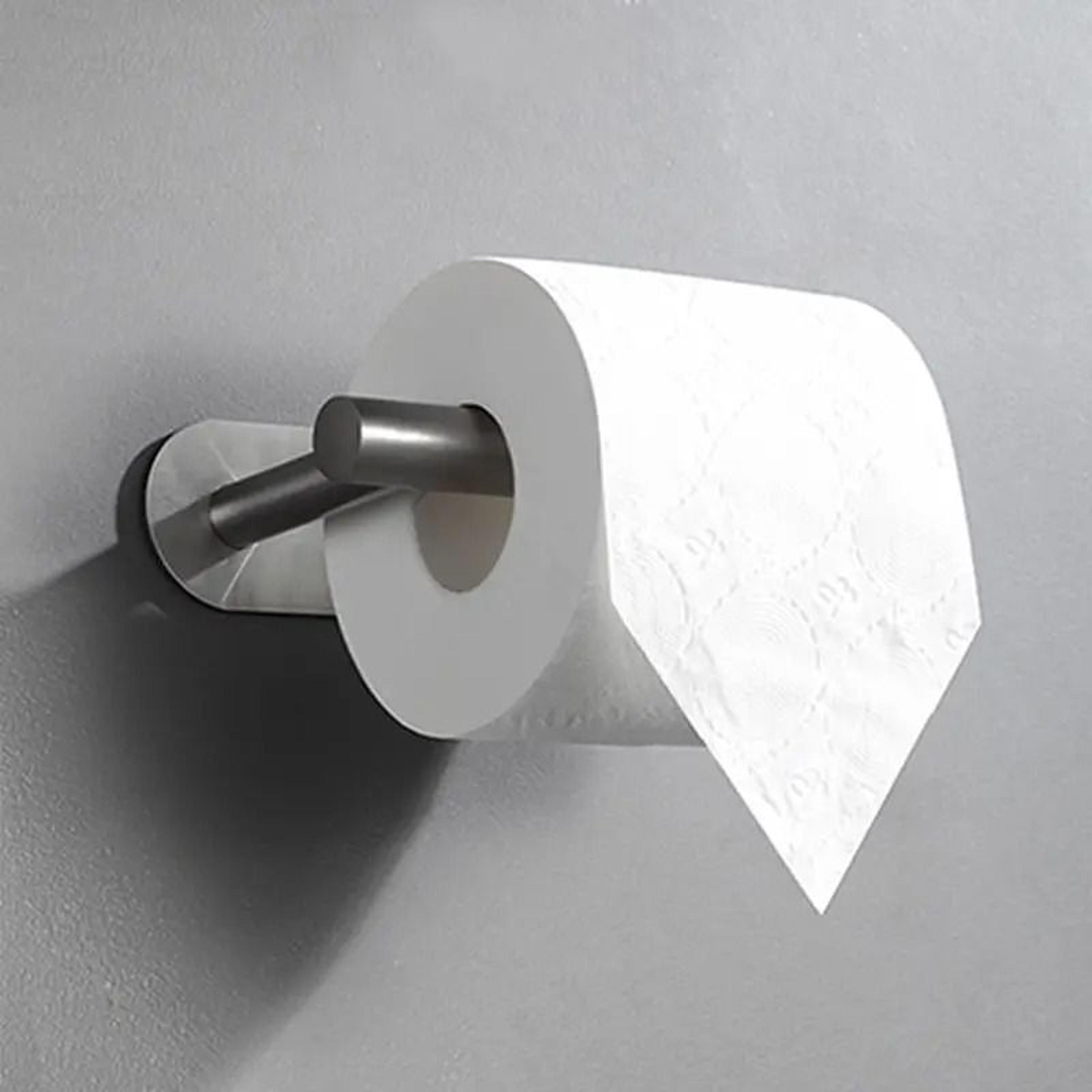 wall-mounted stainless steel paper towel holder & adhesive roll dispenser shelf