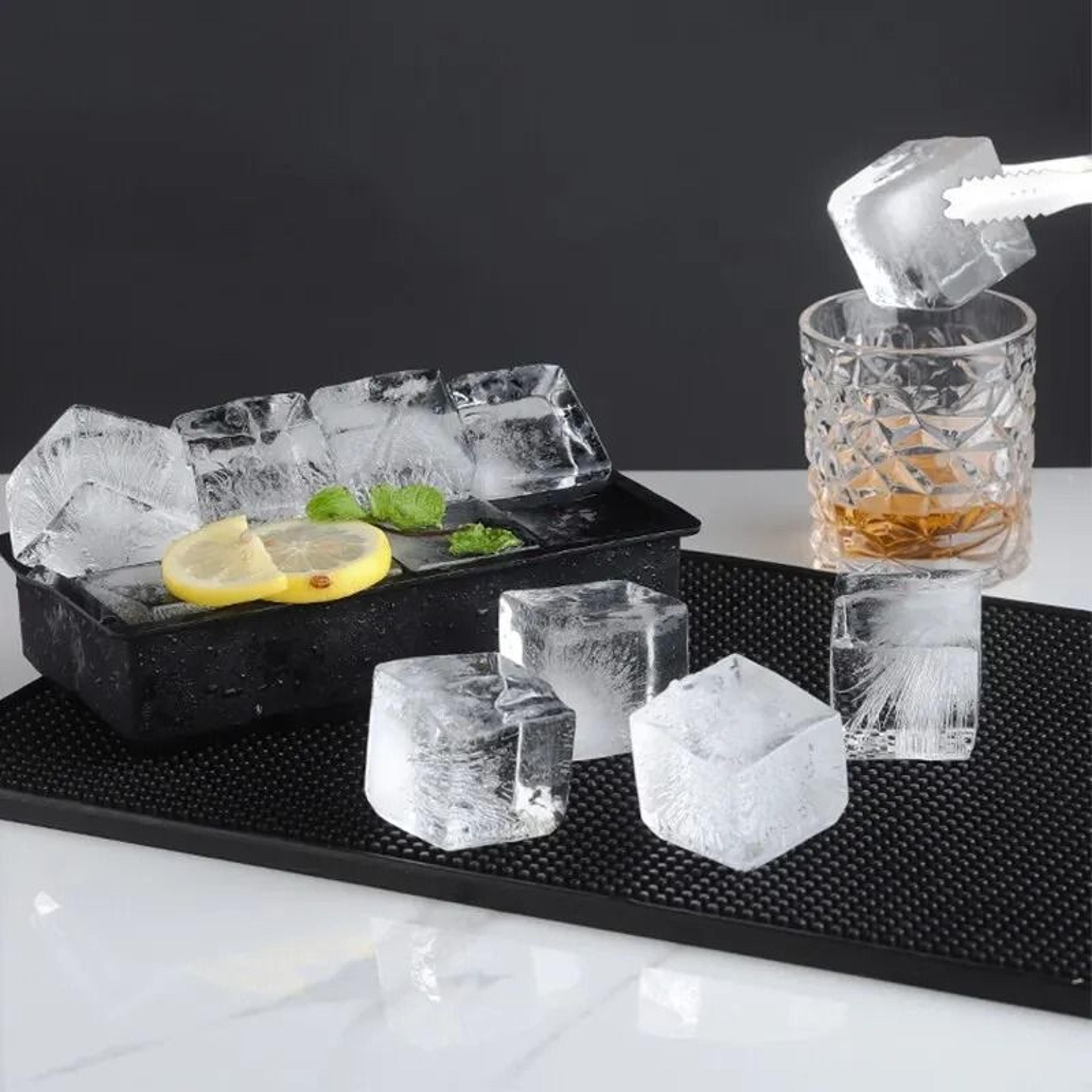15-grid silicone square ice cube mold tray for easy release