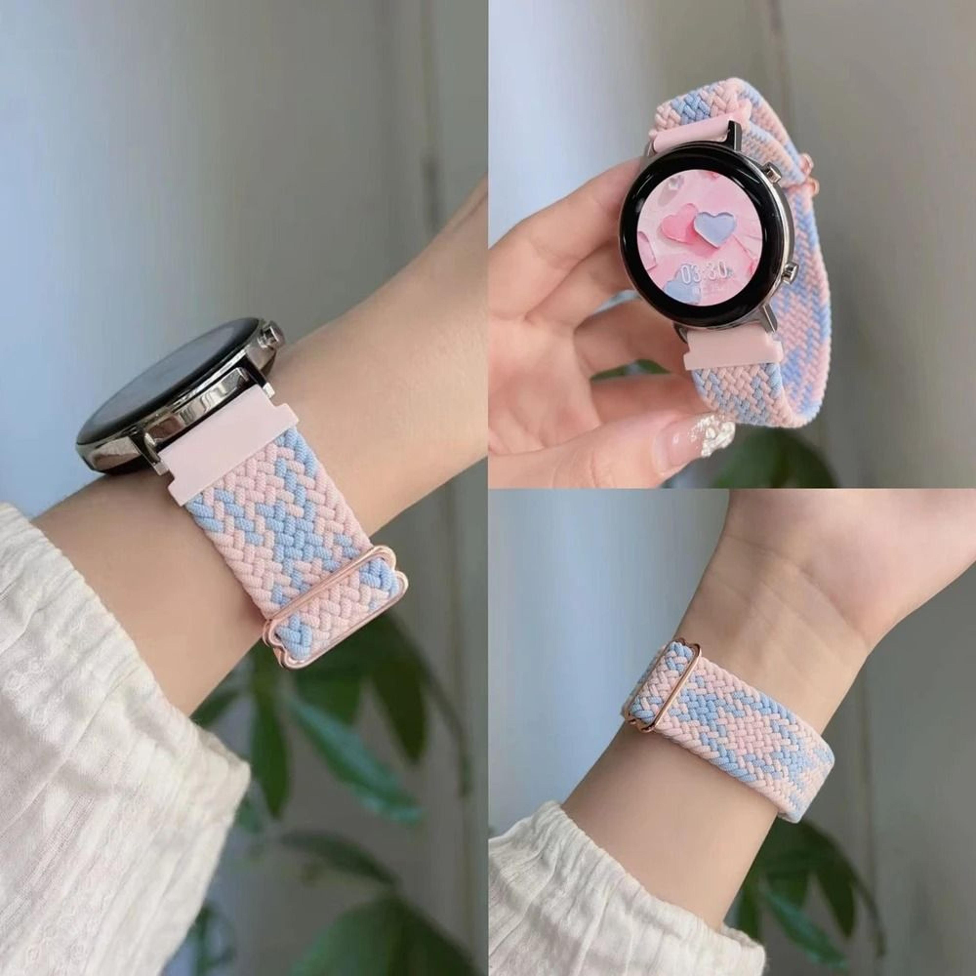 elastic solo loop sport strap for samsung galaxy watch 7 / fe / 6 / 5 / 4 / classic