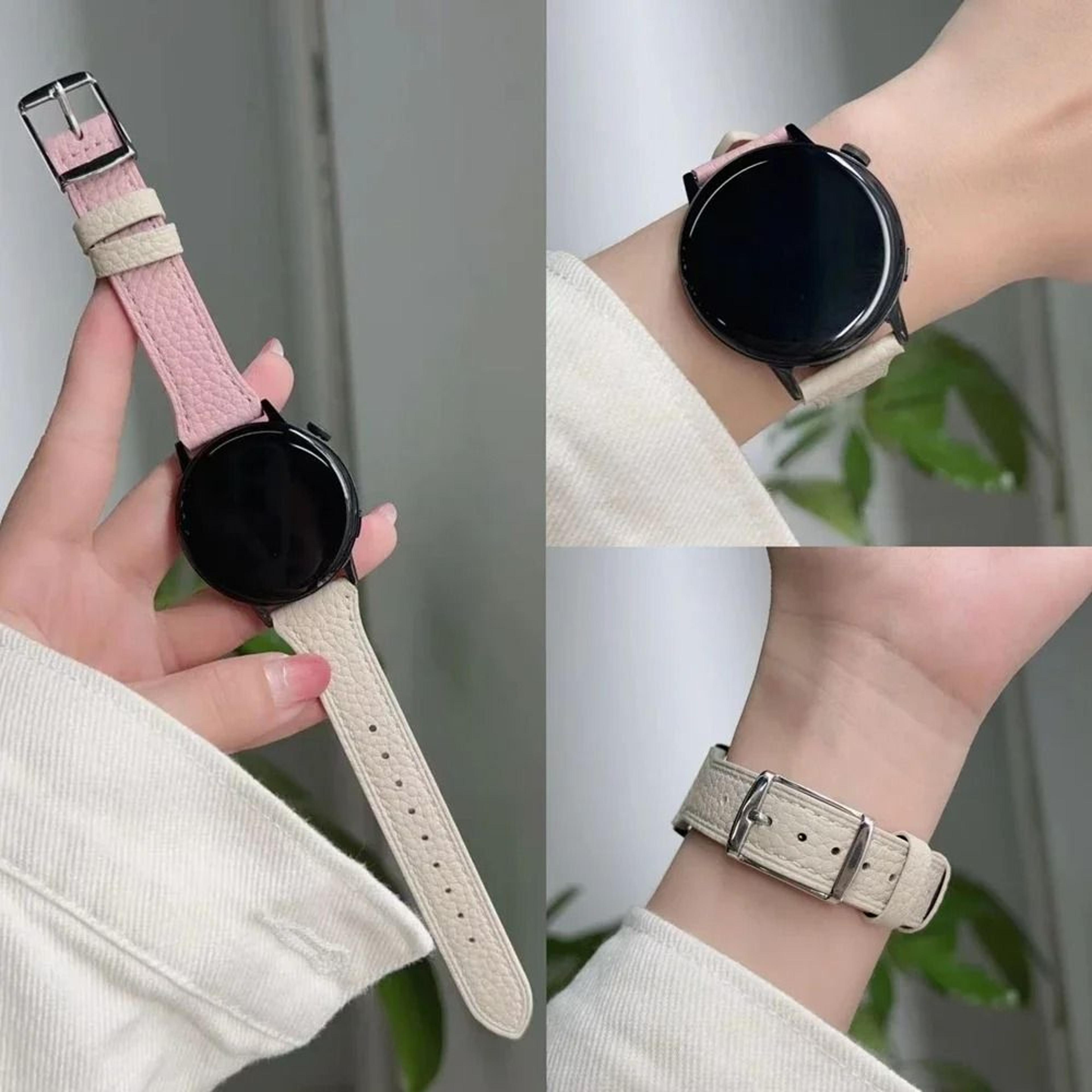 20mm / 22mm / 18mm universal leather loop sport strap for samsung galaxy watch & smartwatches