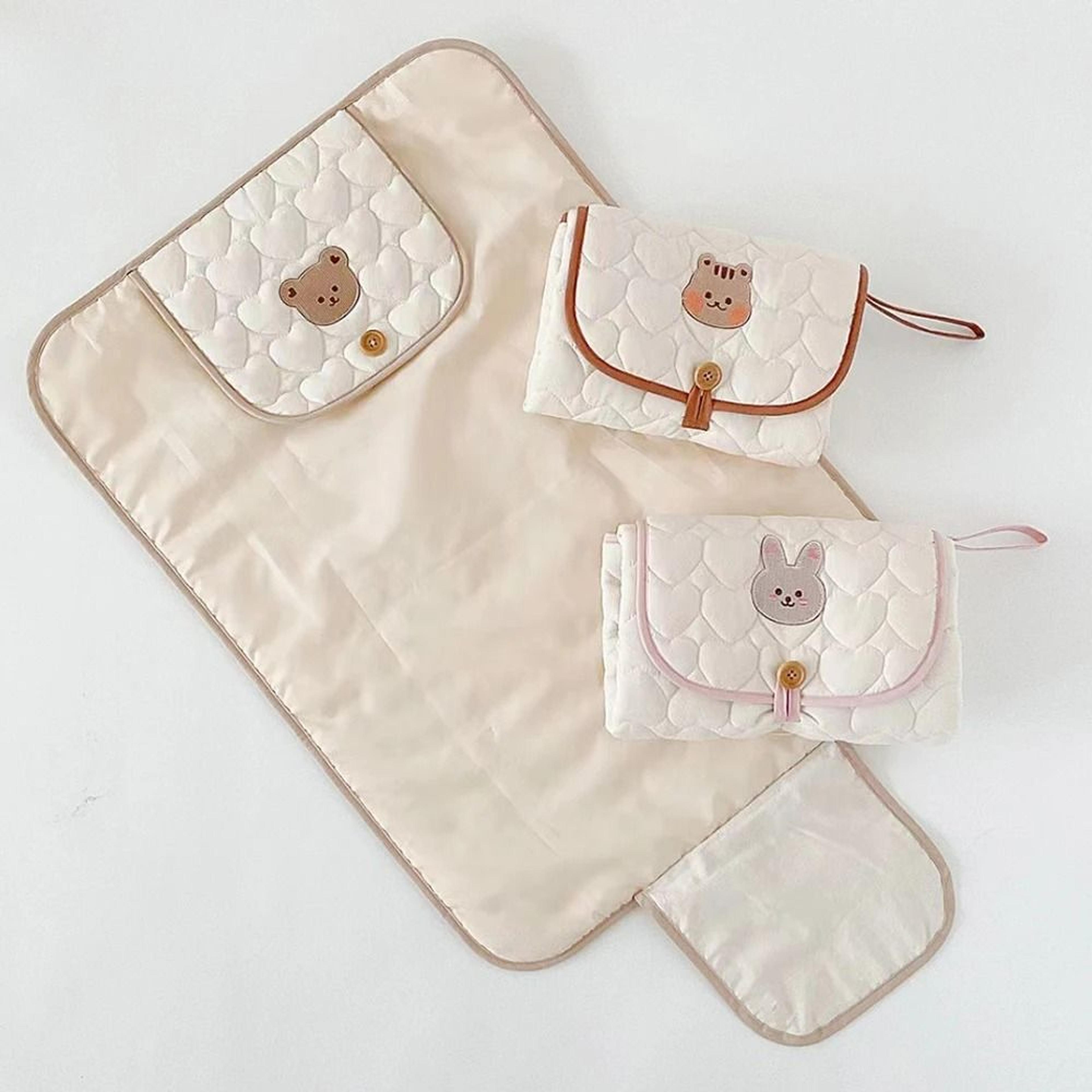 foldable portable baby diaper changing pad & waterproof newborn travel station