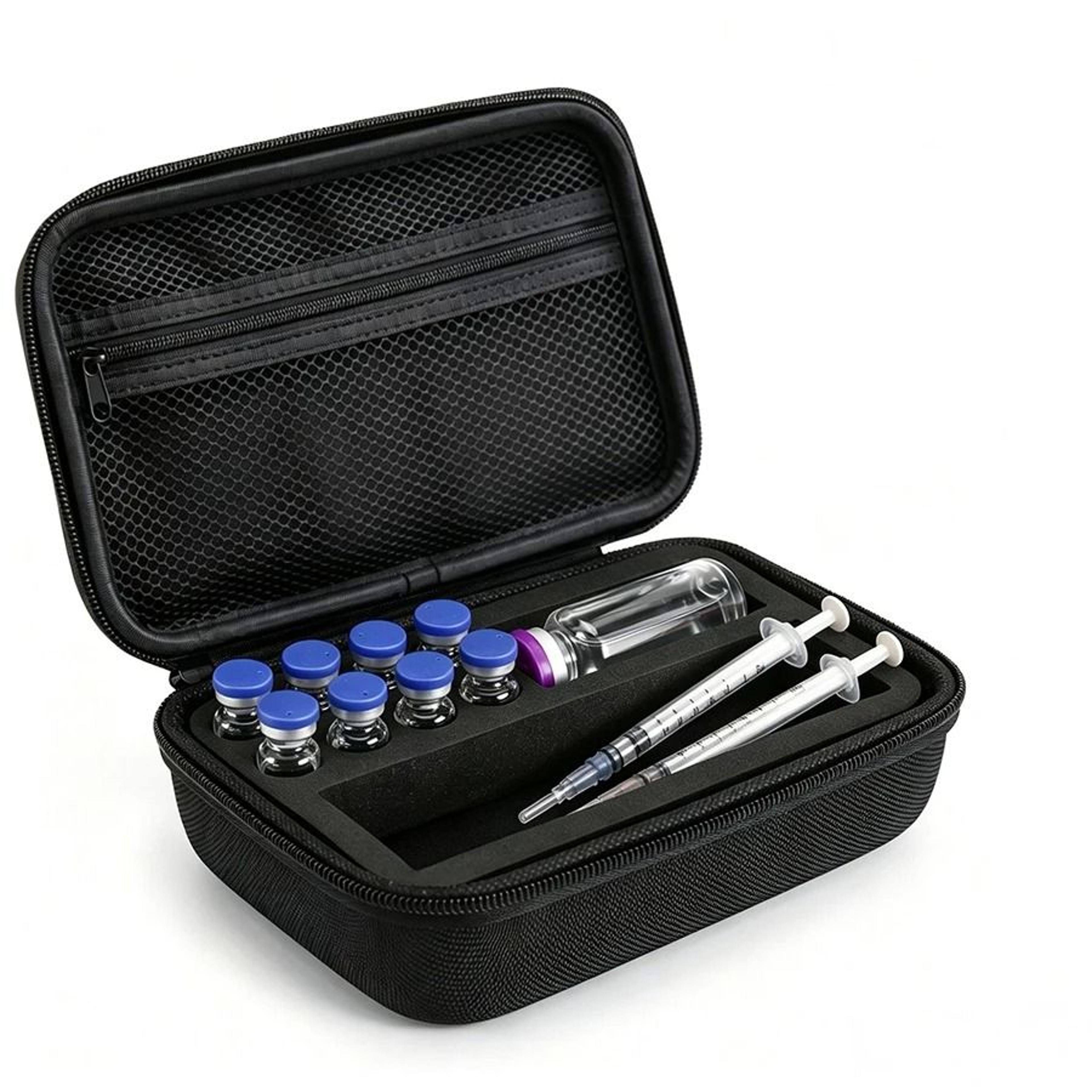 eva portable insulin vial storage case & large capacity waterproof diabetic organizer box