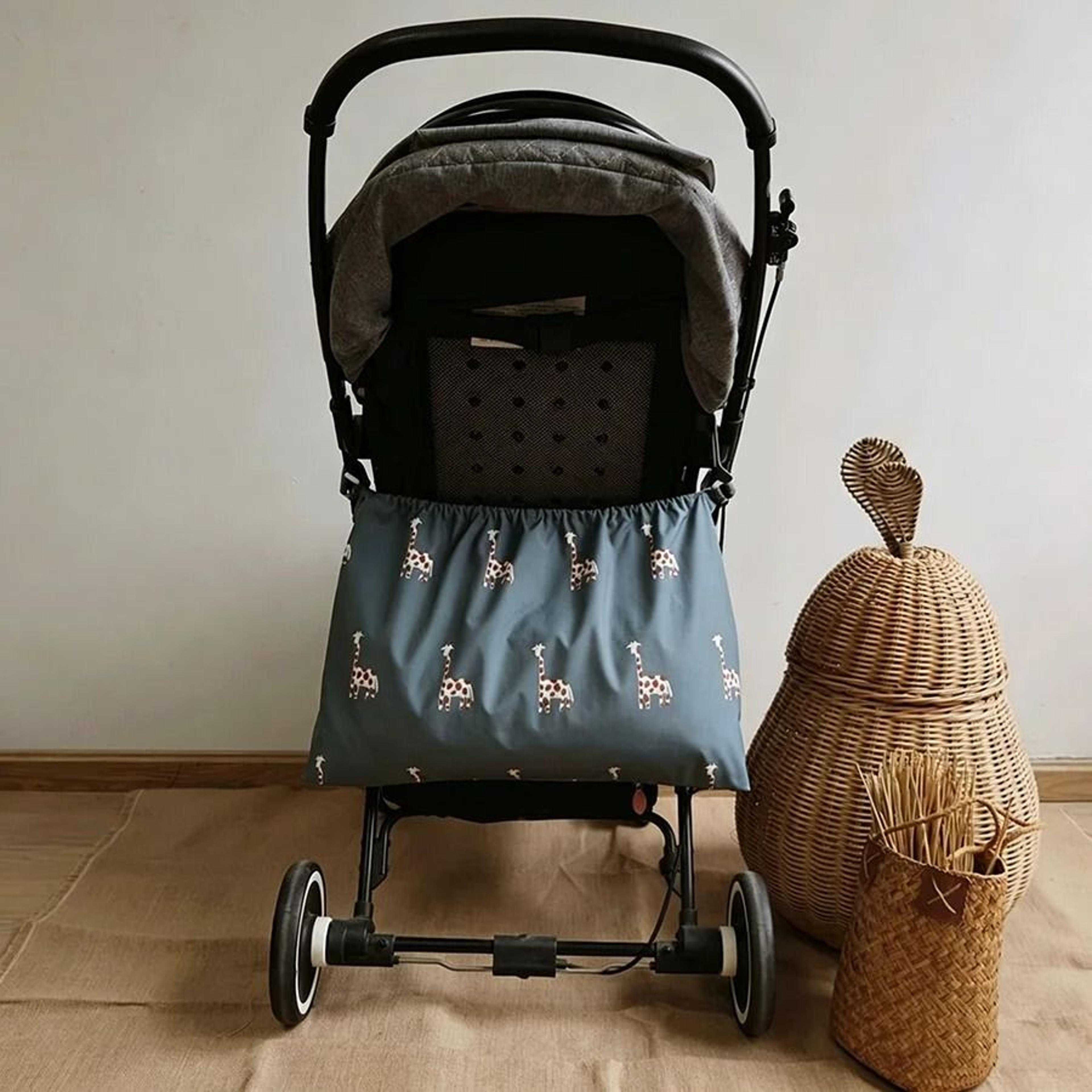 waterproof large capacity stroller organizer & portable baby pushchair storage caddy
