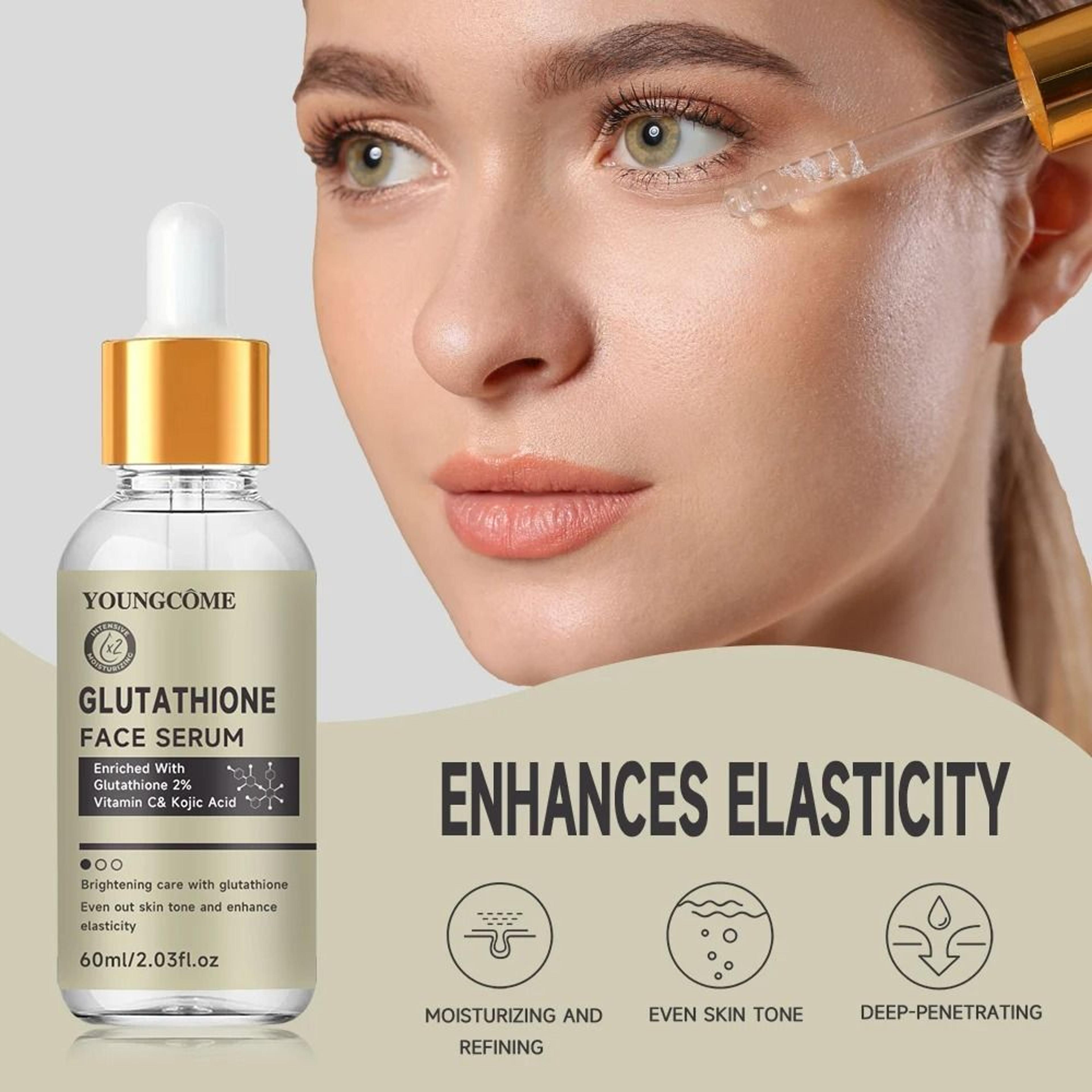 glutathione brightening face serum - dark spot corrector & skin cell regenerating serum