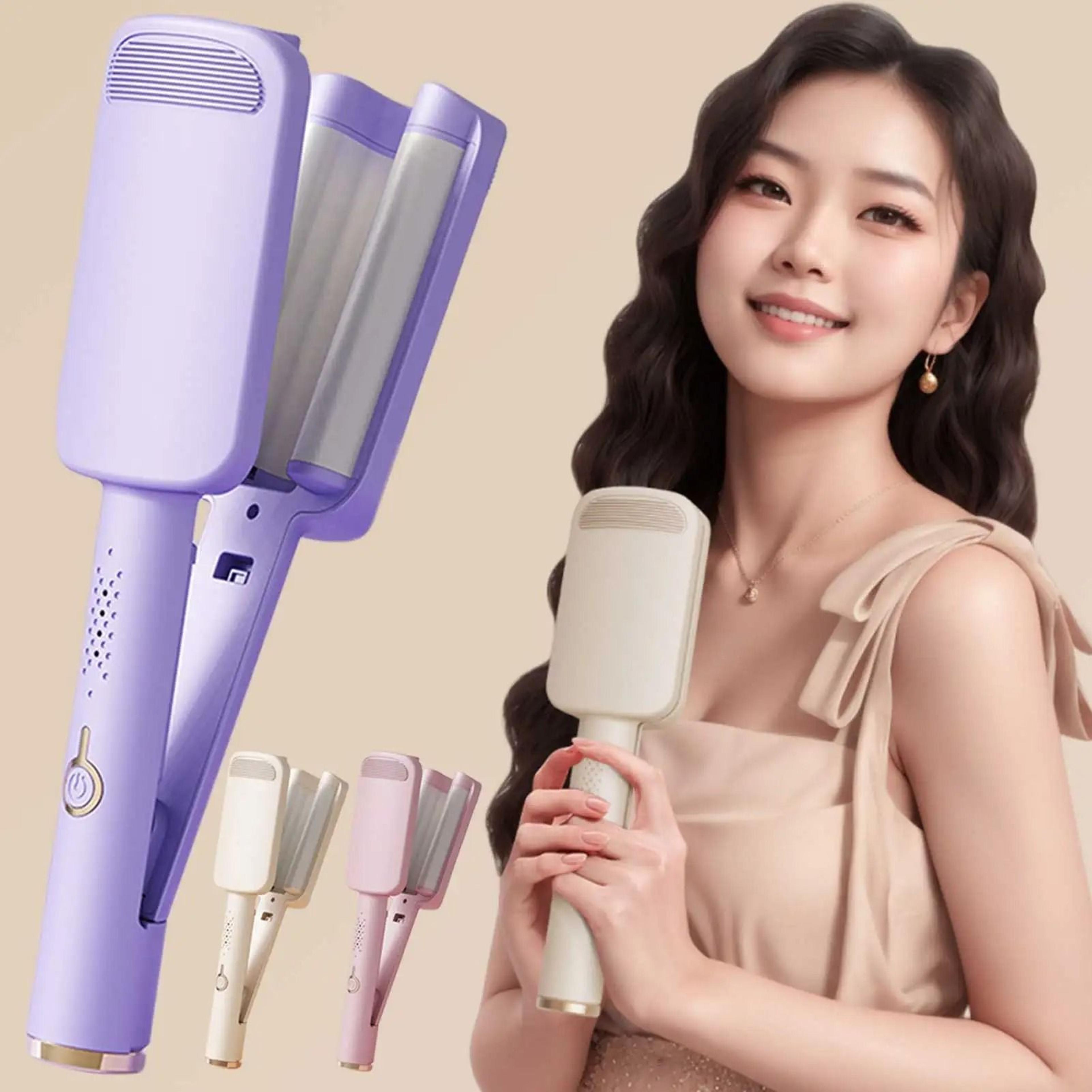 32mm automatic deep waver & lambswool curling iron - french wave electric curling tool for women