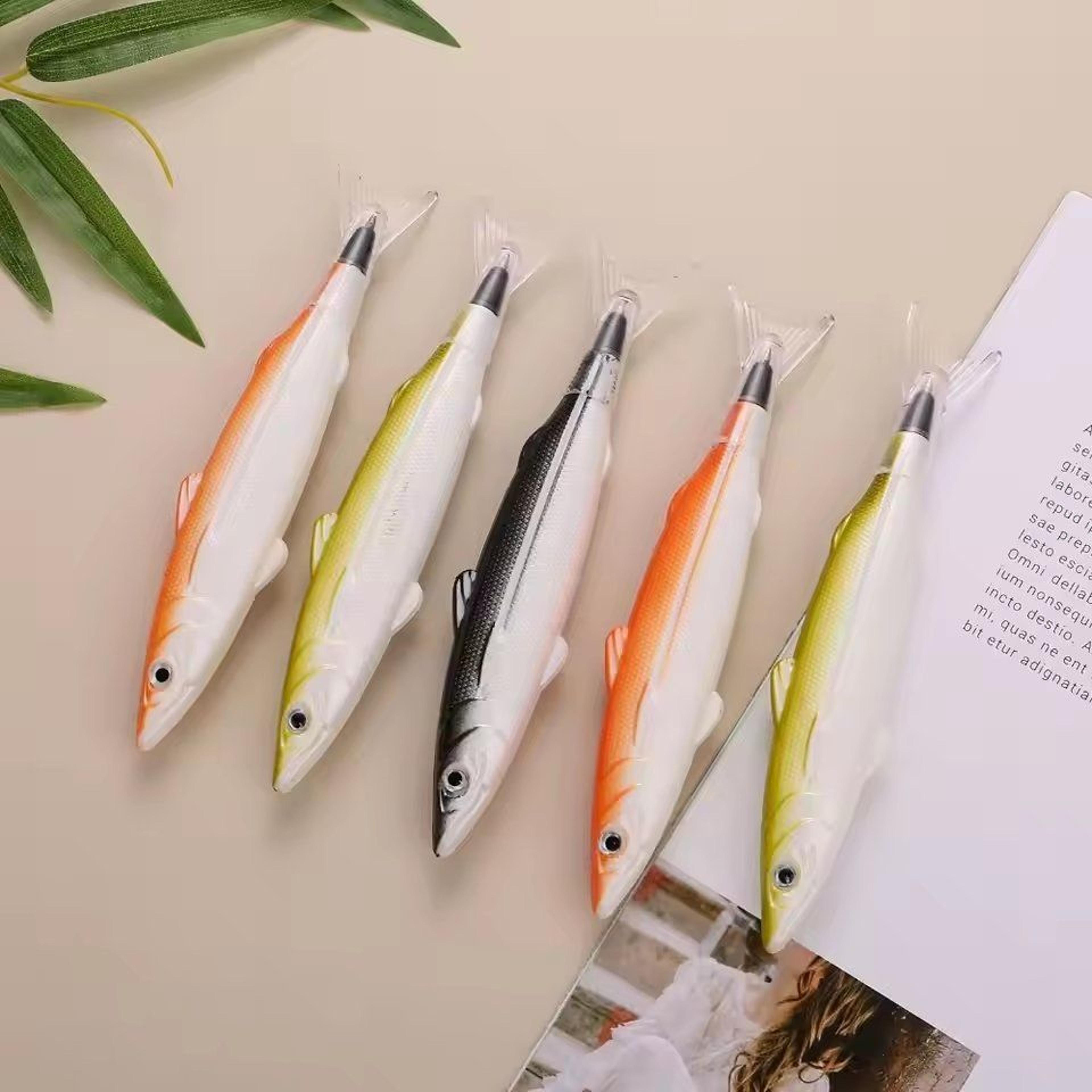 creative salt fish shape ballpoint pen - novelty signature gel pen for school & office stationery