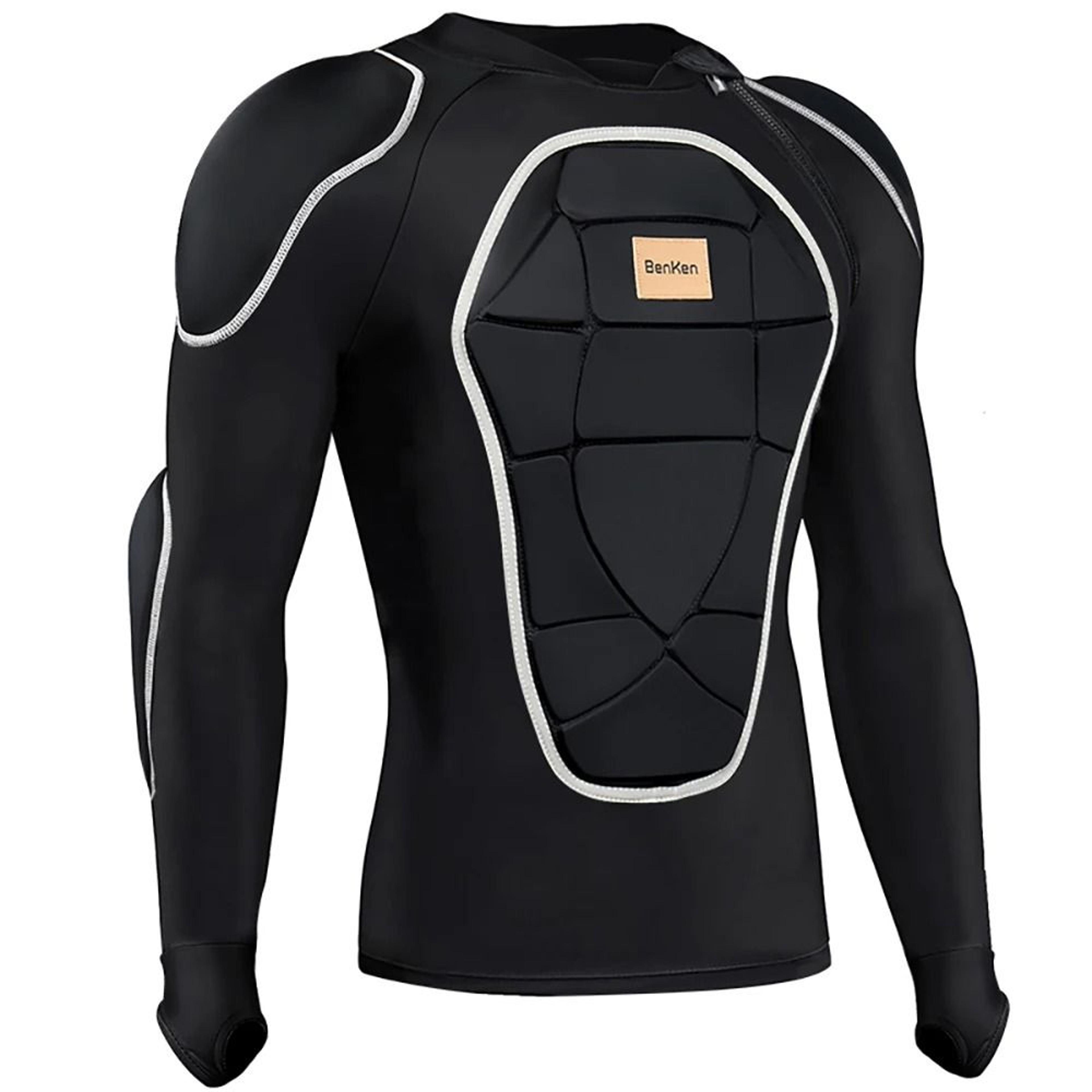 unisex winter skiing & motorcycle protective body armor suit - thermal back & chest guard thermal underwear