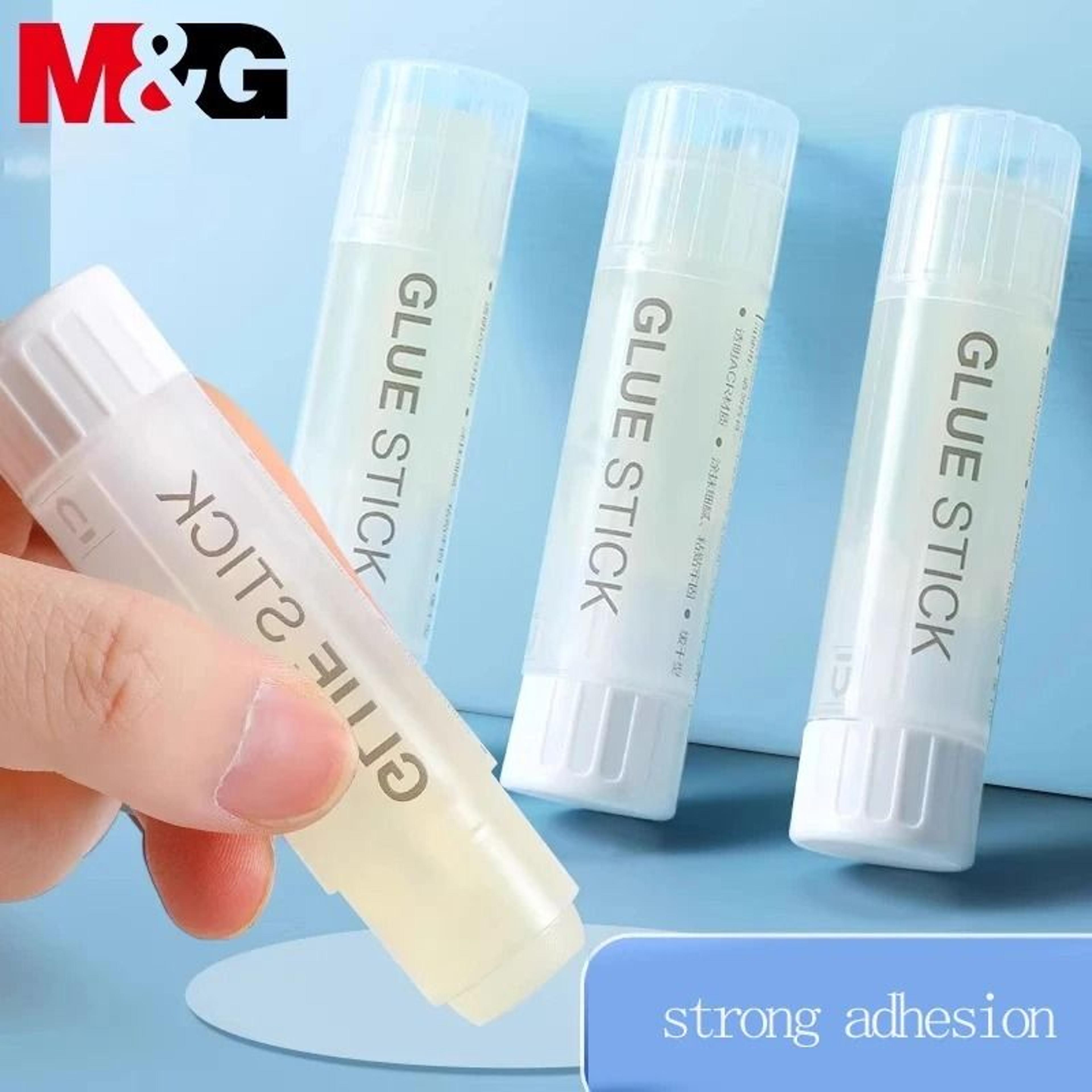 m&g high-adhesion solid glue stick bulk pack - 21g non-toxic quick-drying glue for school, office & crafting