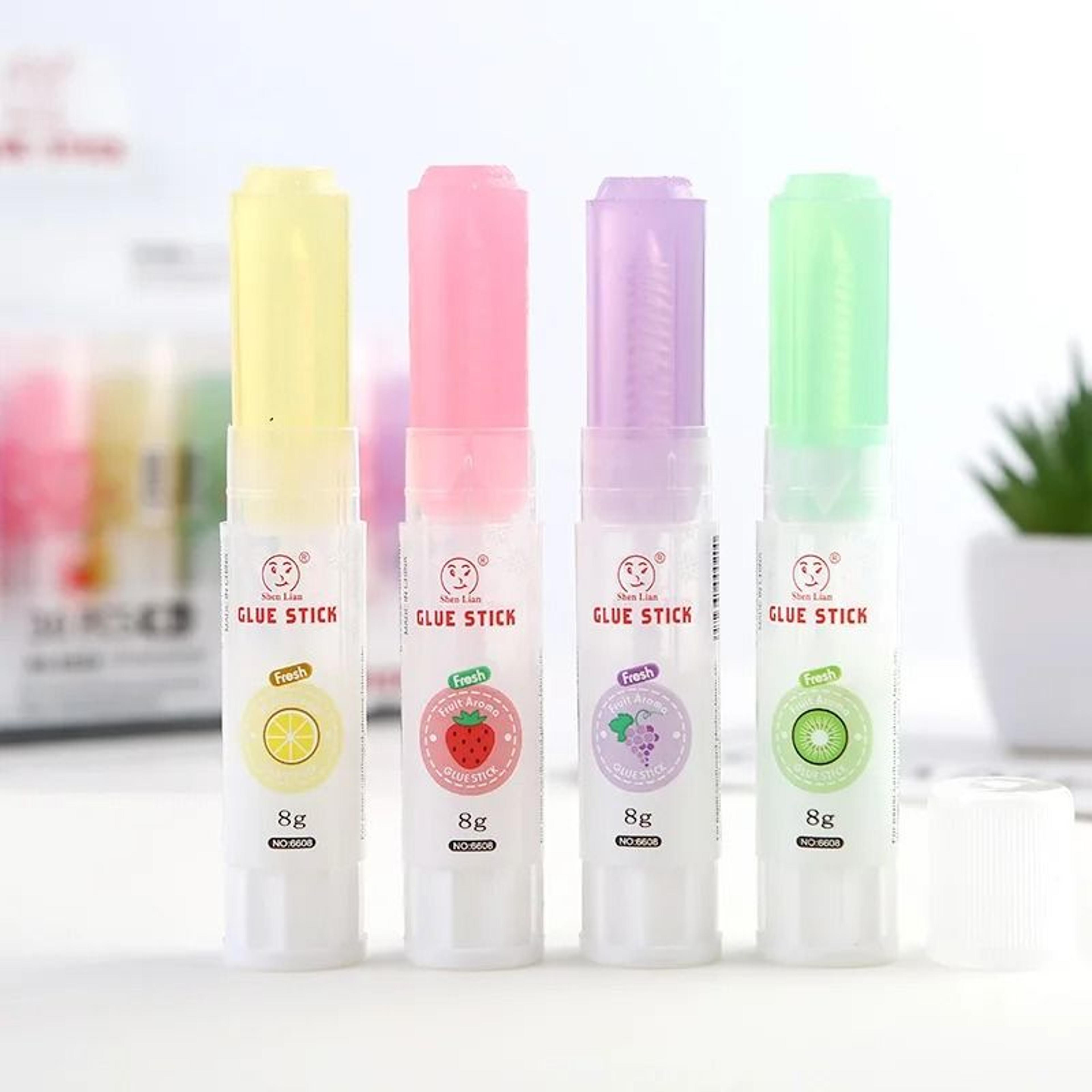 3-piece cartoon solid glue stick set - 8g non-toxic quick-drying adhesives for kids, diy crafts & school supplies