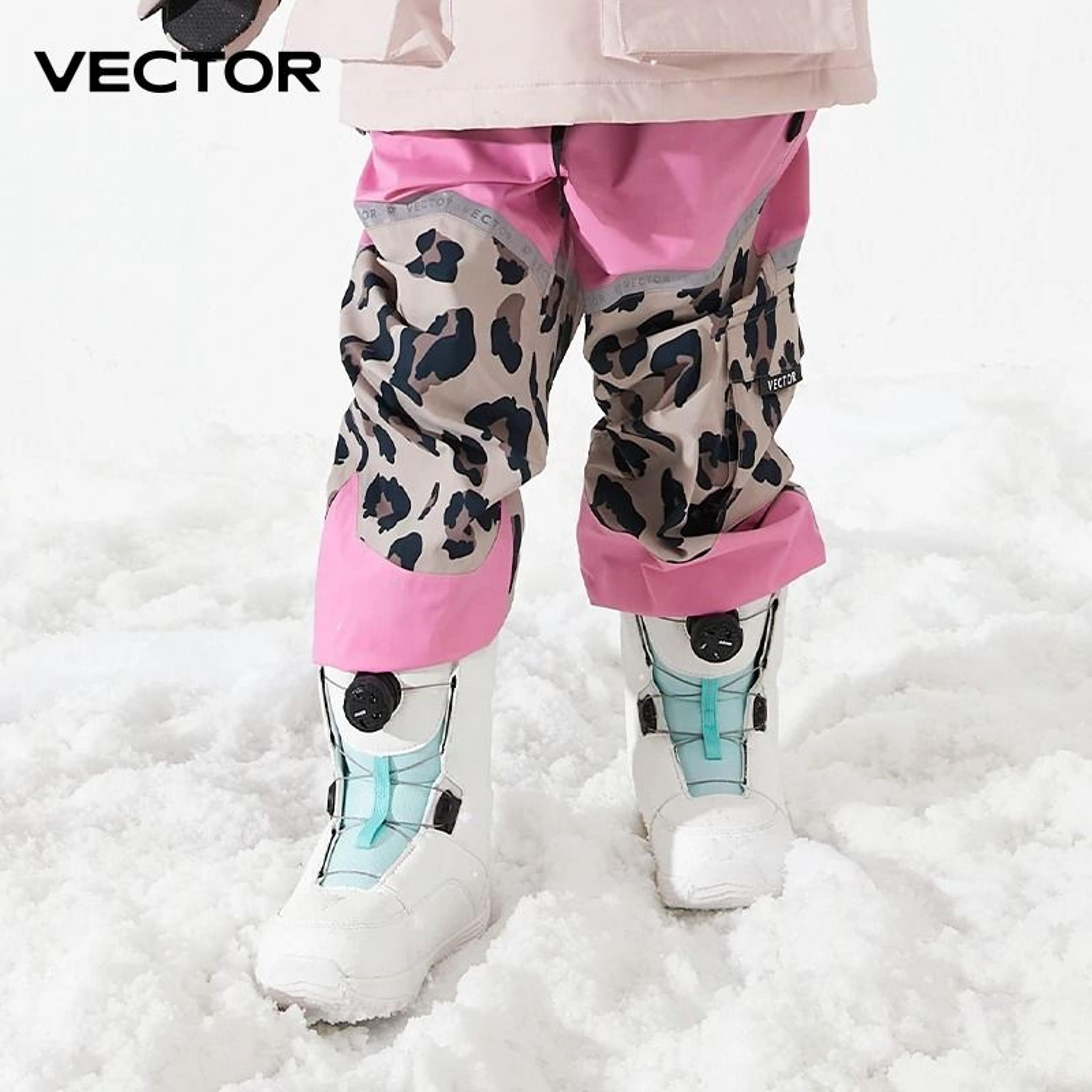vector kids winter waterproof & windproof ski pants - thermal snowboard trousers