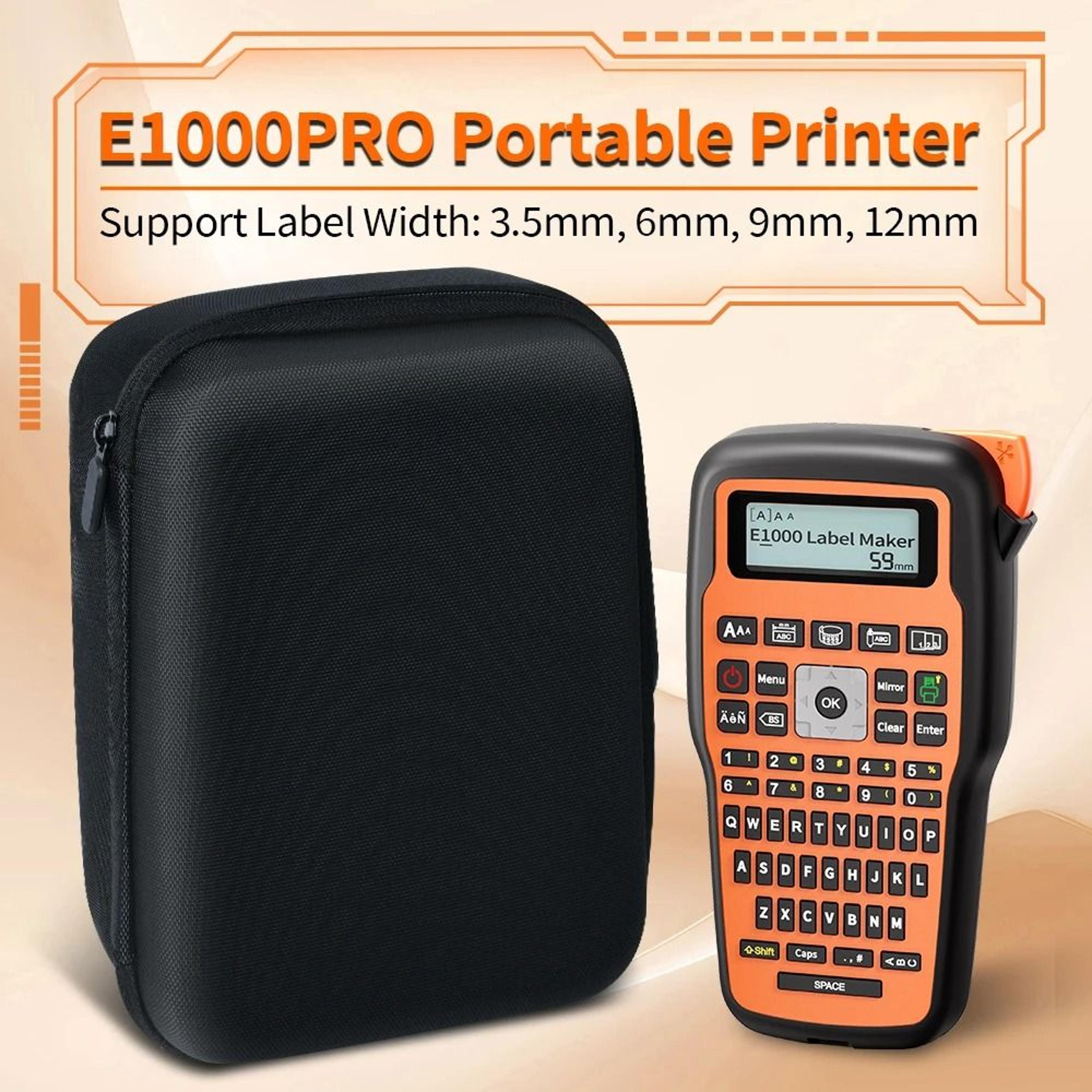 e1000 pro label printer storage case set