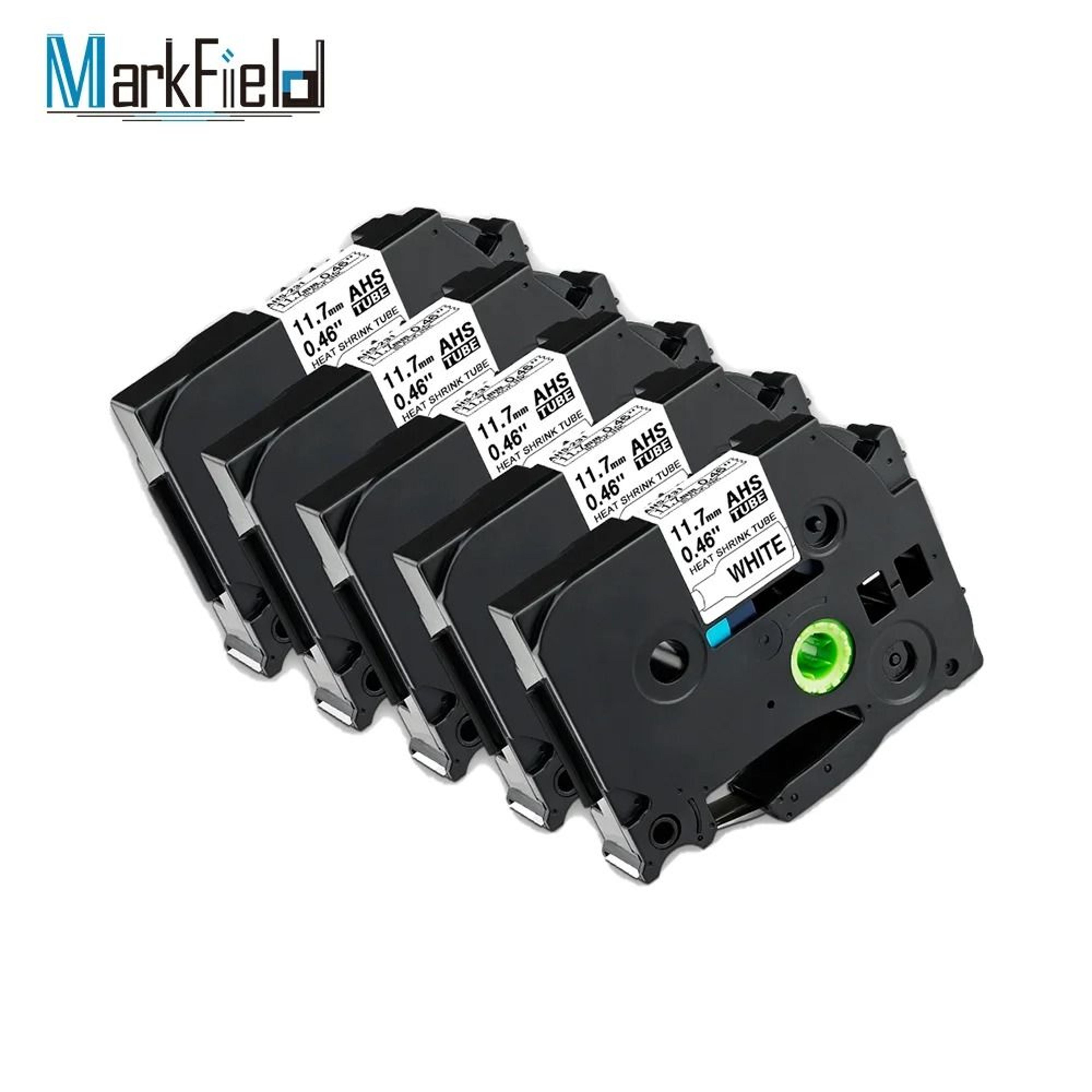heat shrink tube tape set for brother p-touch - compatible hse-231 hse-211 hse-631 wire cable marking