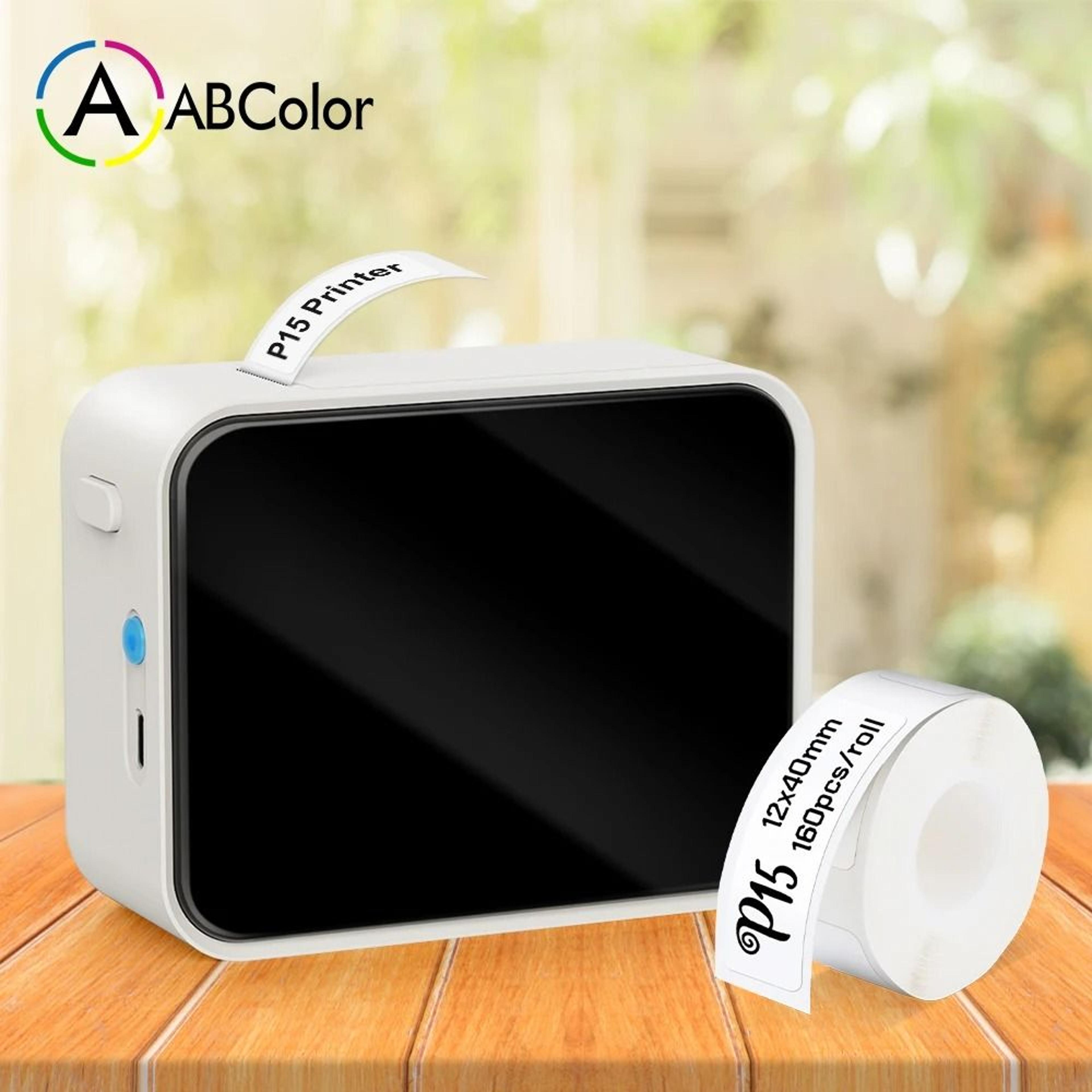 portable bluetooth wireless thermal label printer (p15 / p12 compatible)