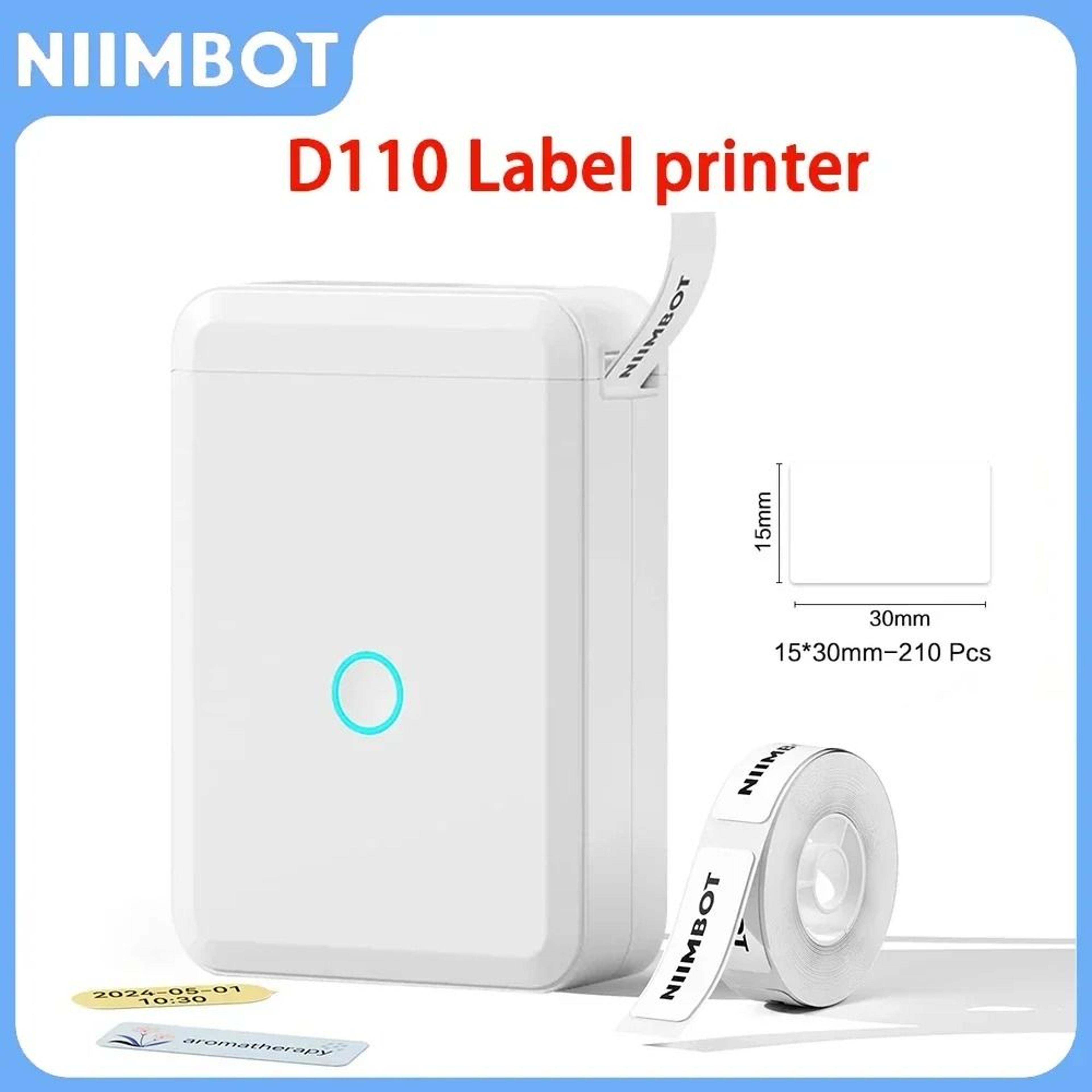 niimbot d110 portable mini wireless thermal label printer