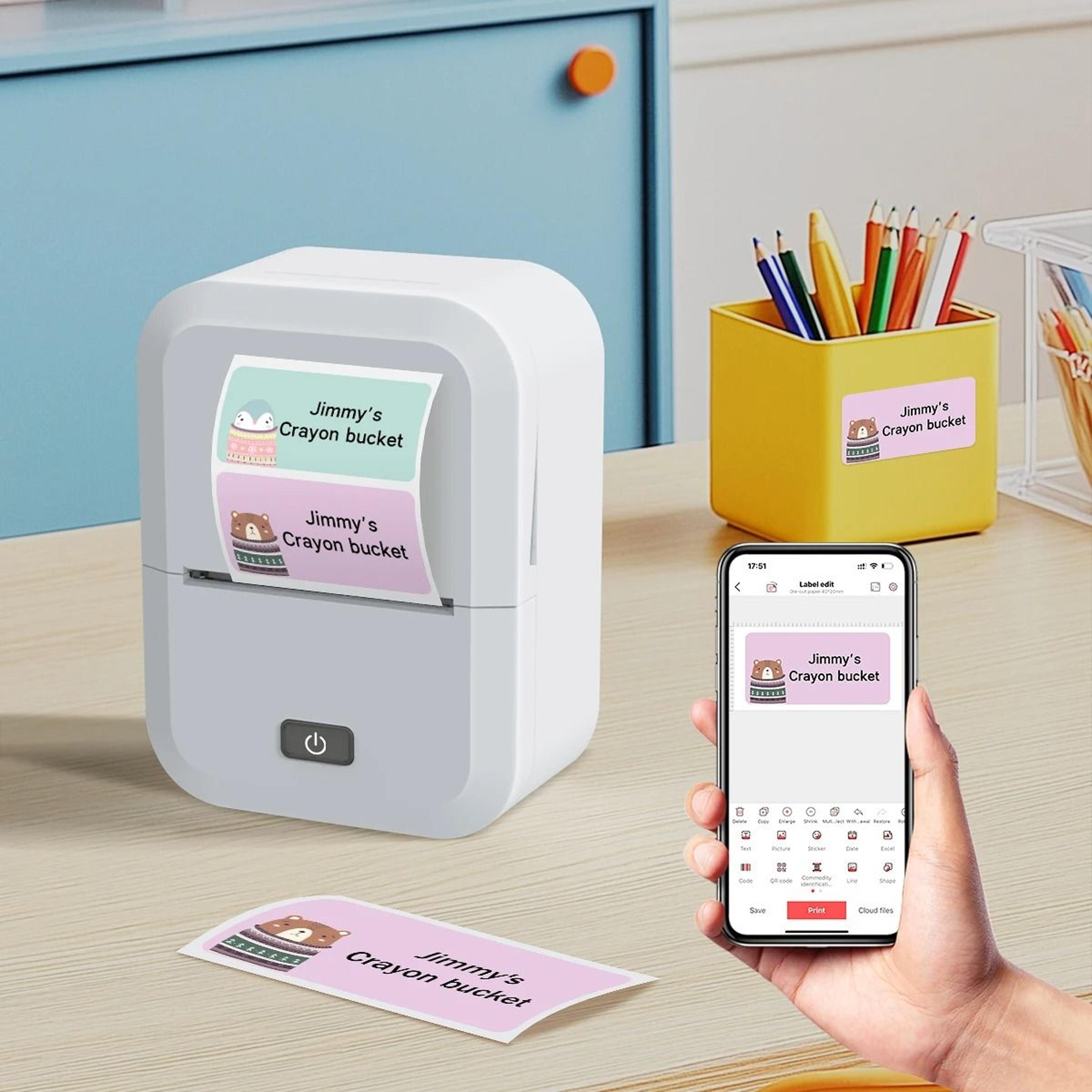 marklife x2 portable mini wireless bluetooth thermal label printer