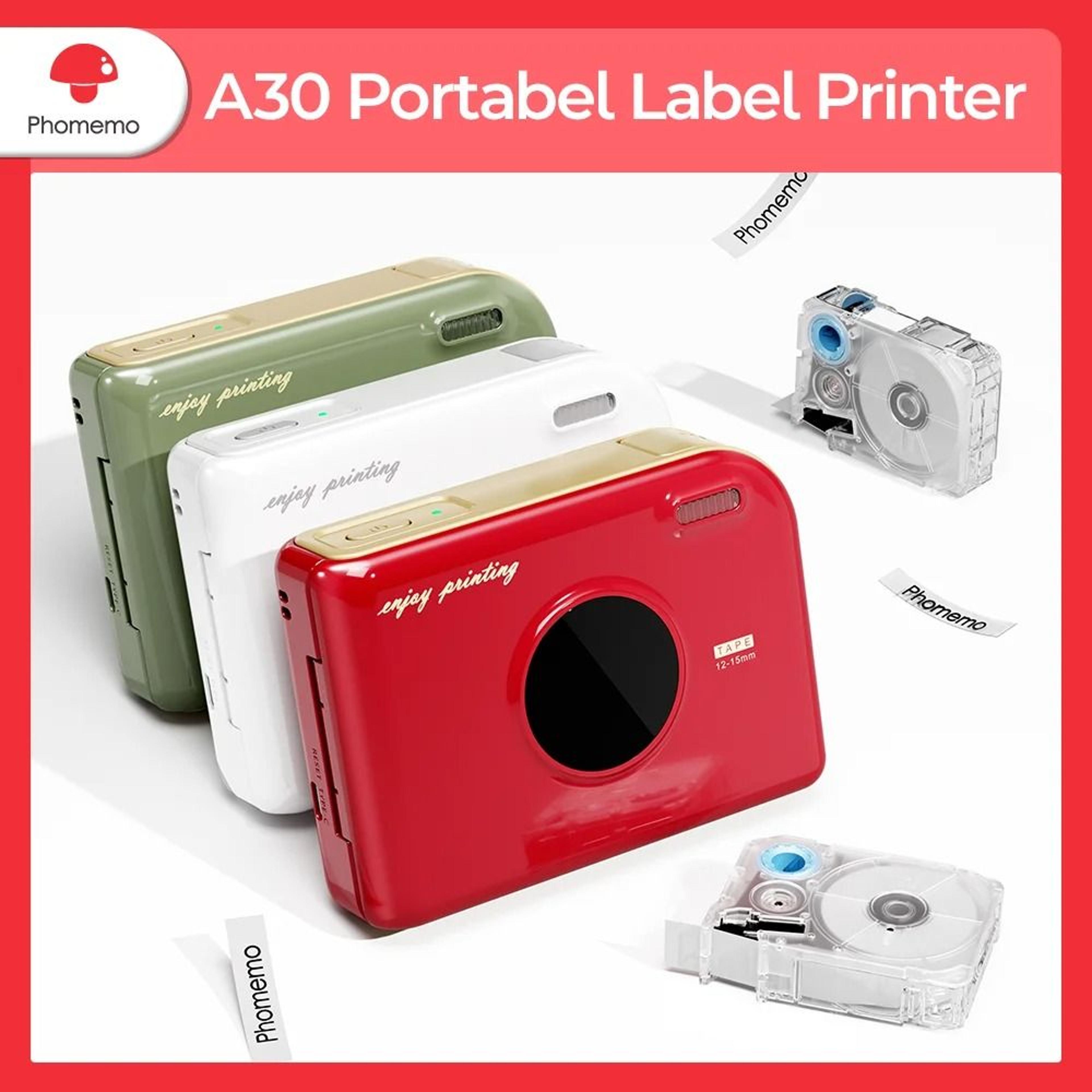 zodzi a30 (new design) inkless bluetooth portable label printer (12mm)