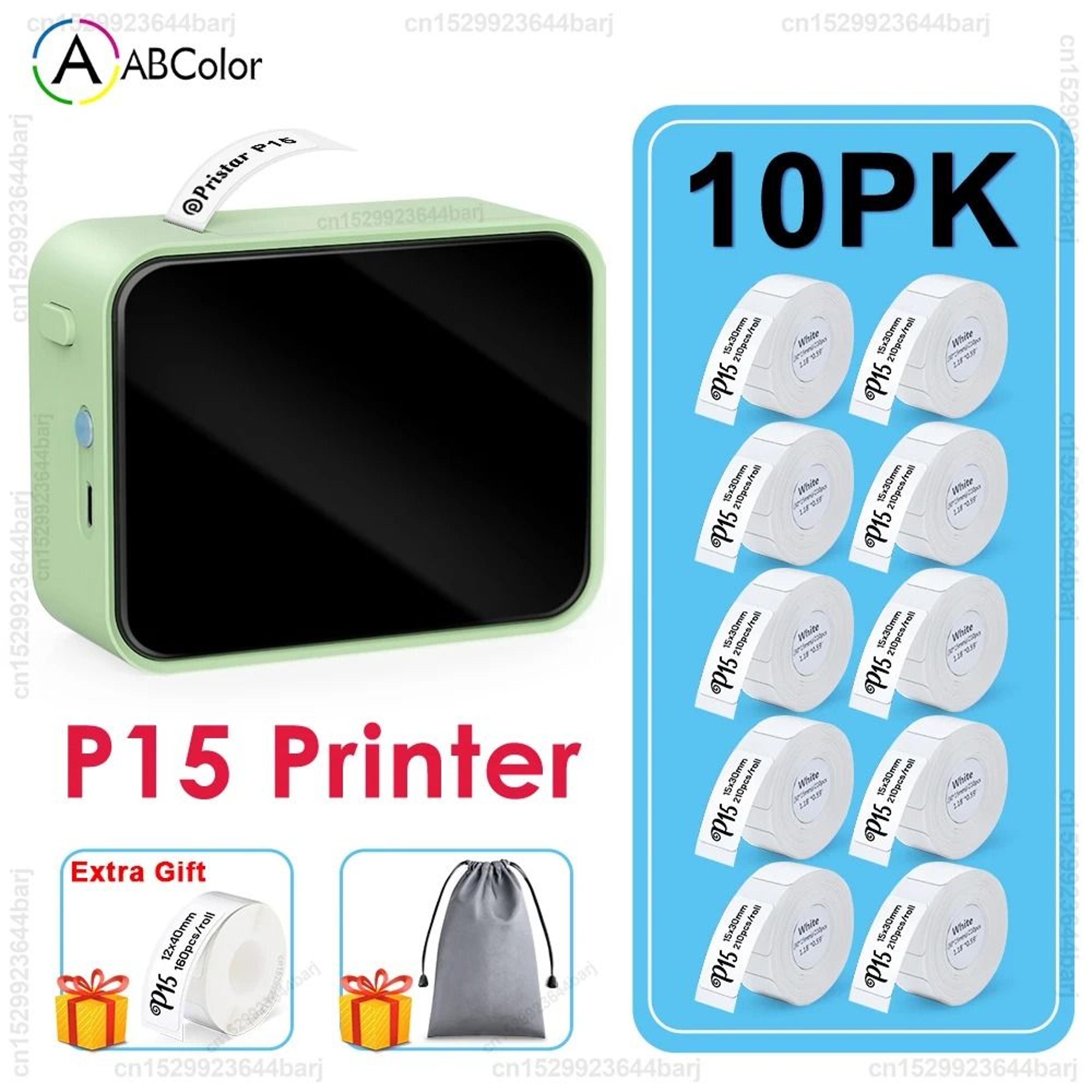 p15 mini wireless bluetooth thermal label printer & sticker maker