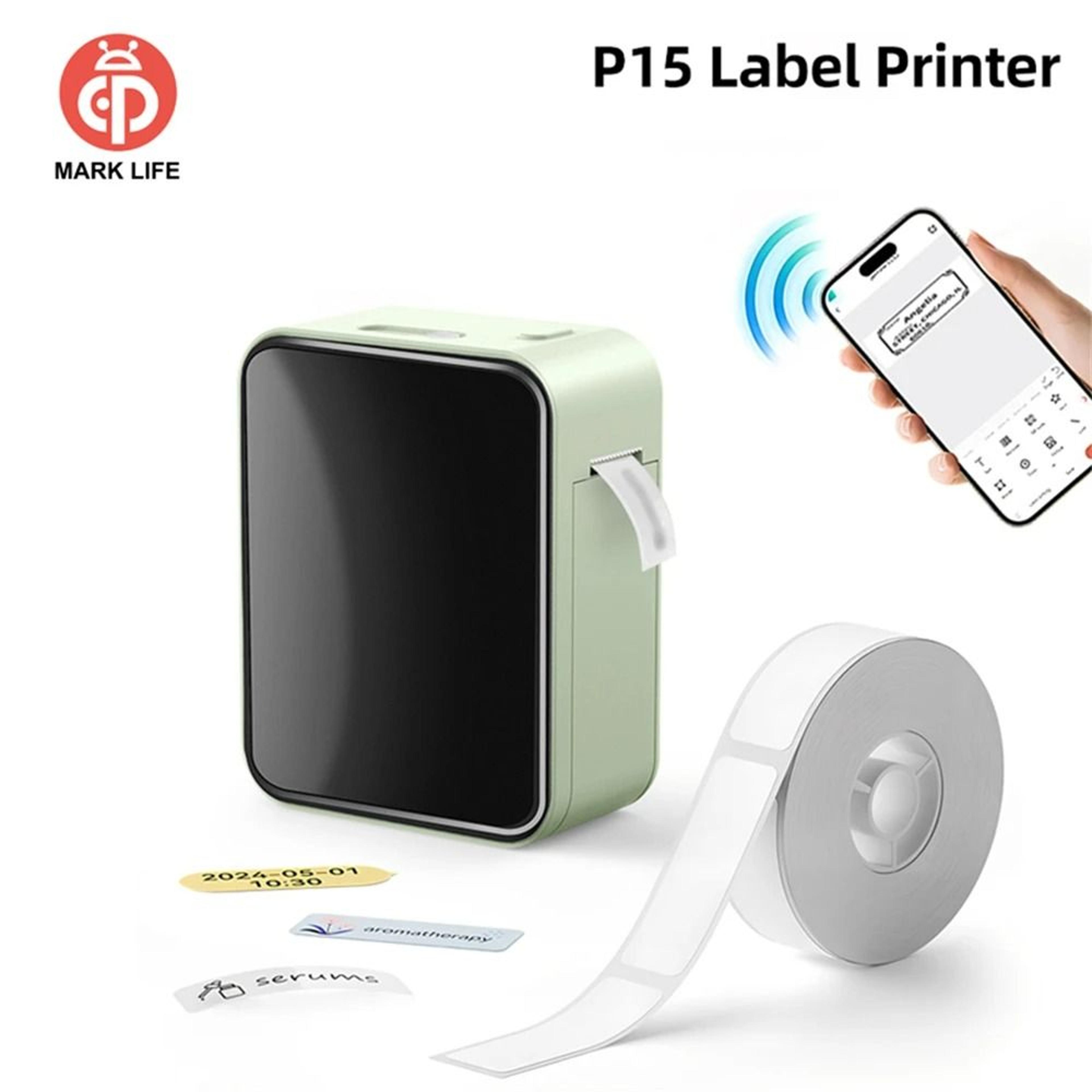 marklife p15 portable bluetooth thermal label printer