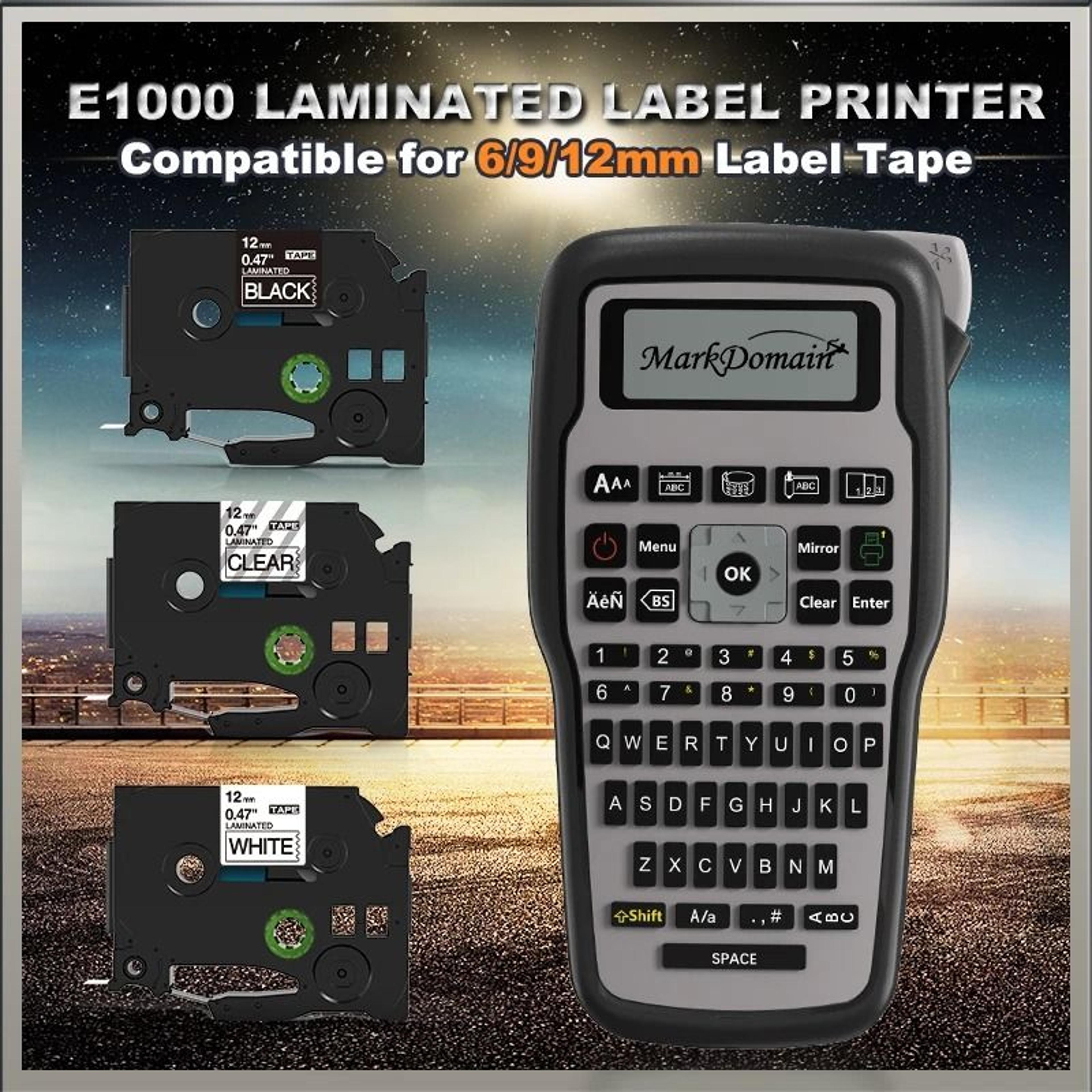e1000pro industrial thermal transfer portable handheld label maker