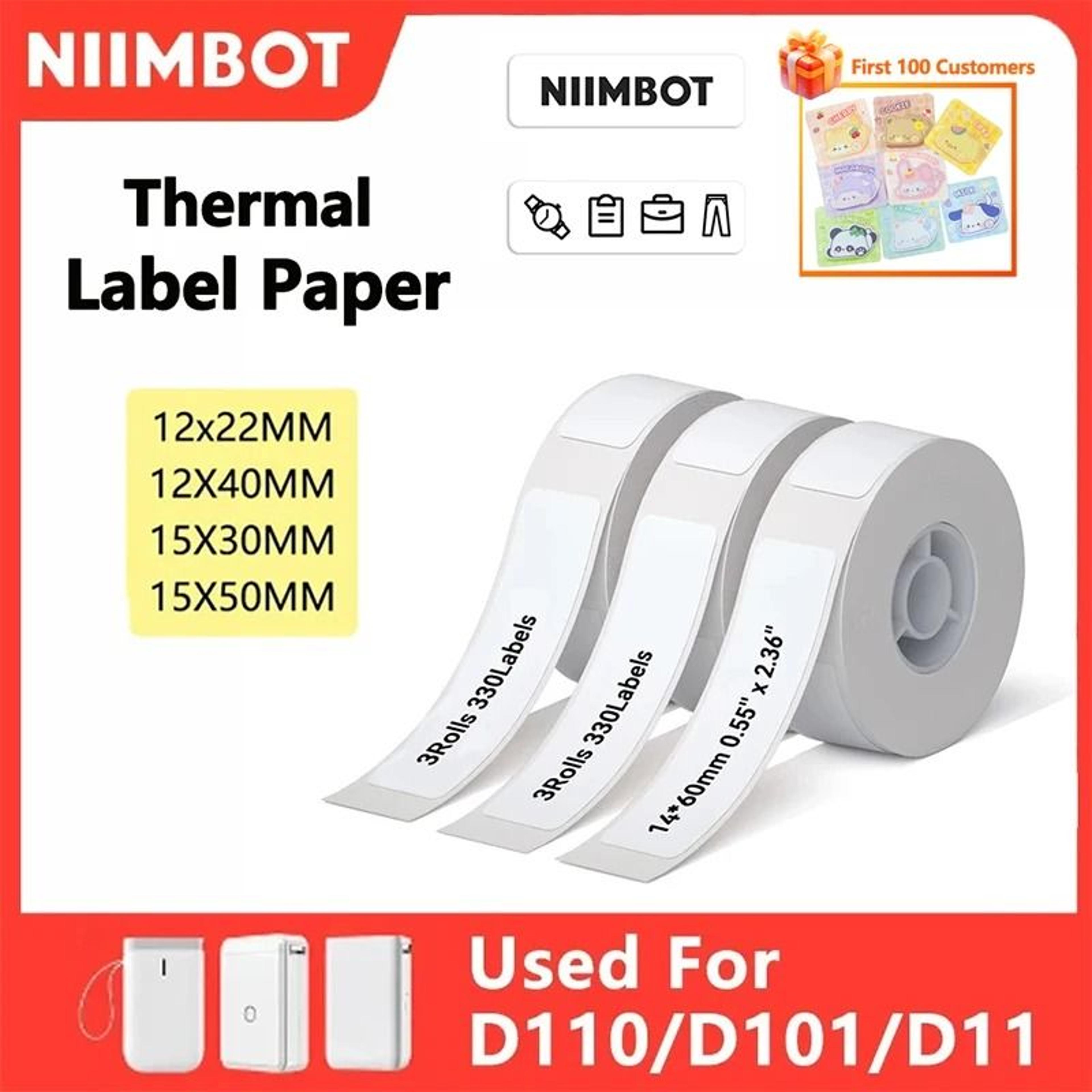 niimbot d11 d101 d110 portable wireless bluetooth thermal label printer