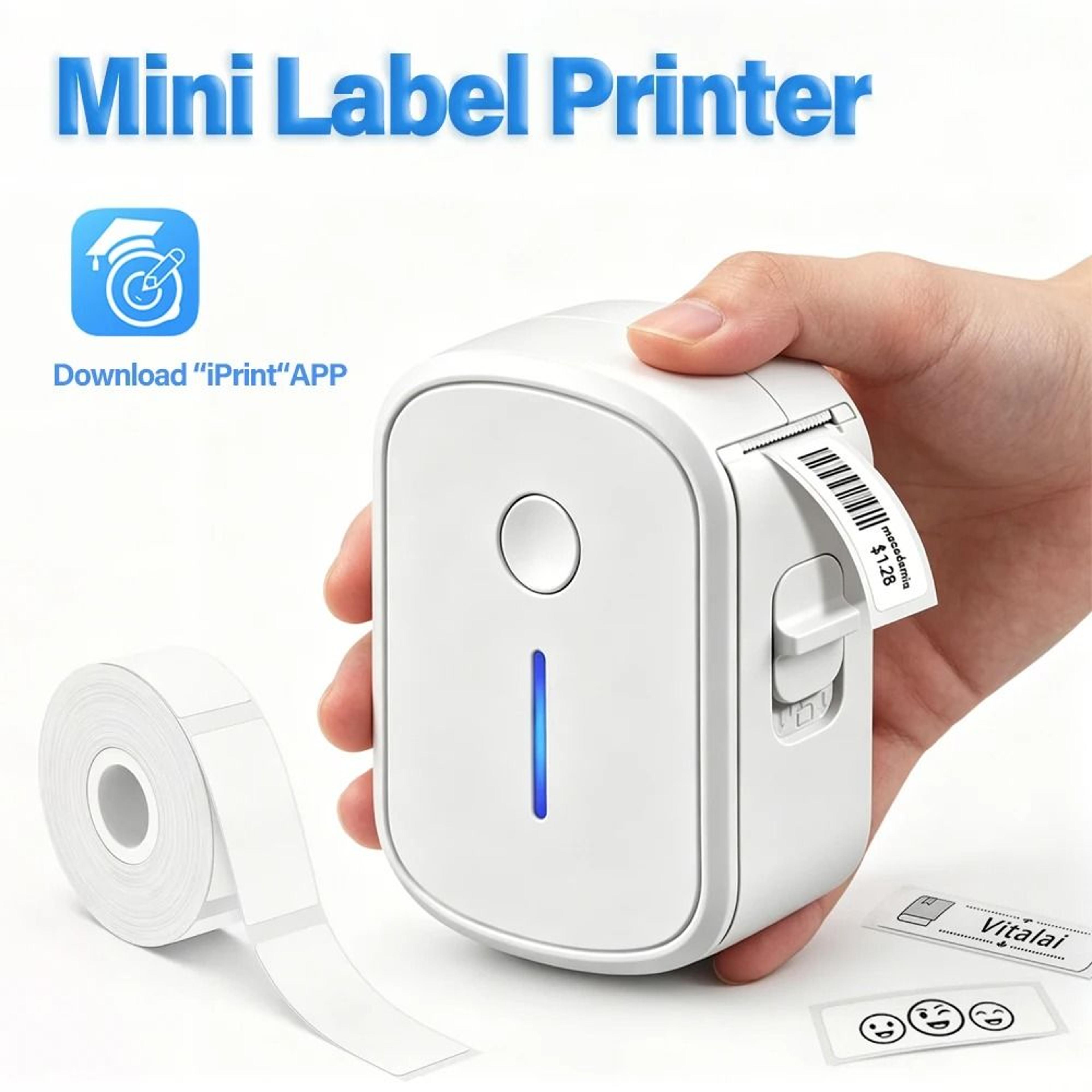 wireless bluetooth handheld mini thermal label printer & portable sticker maker