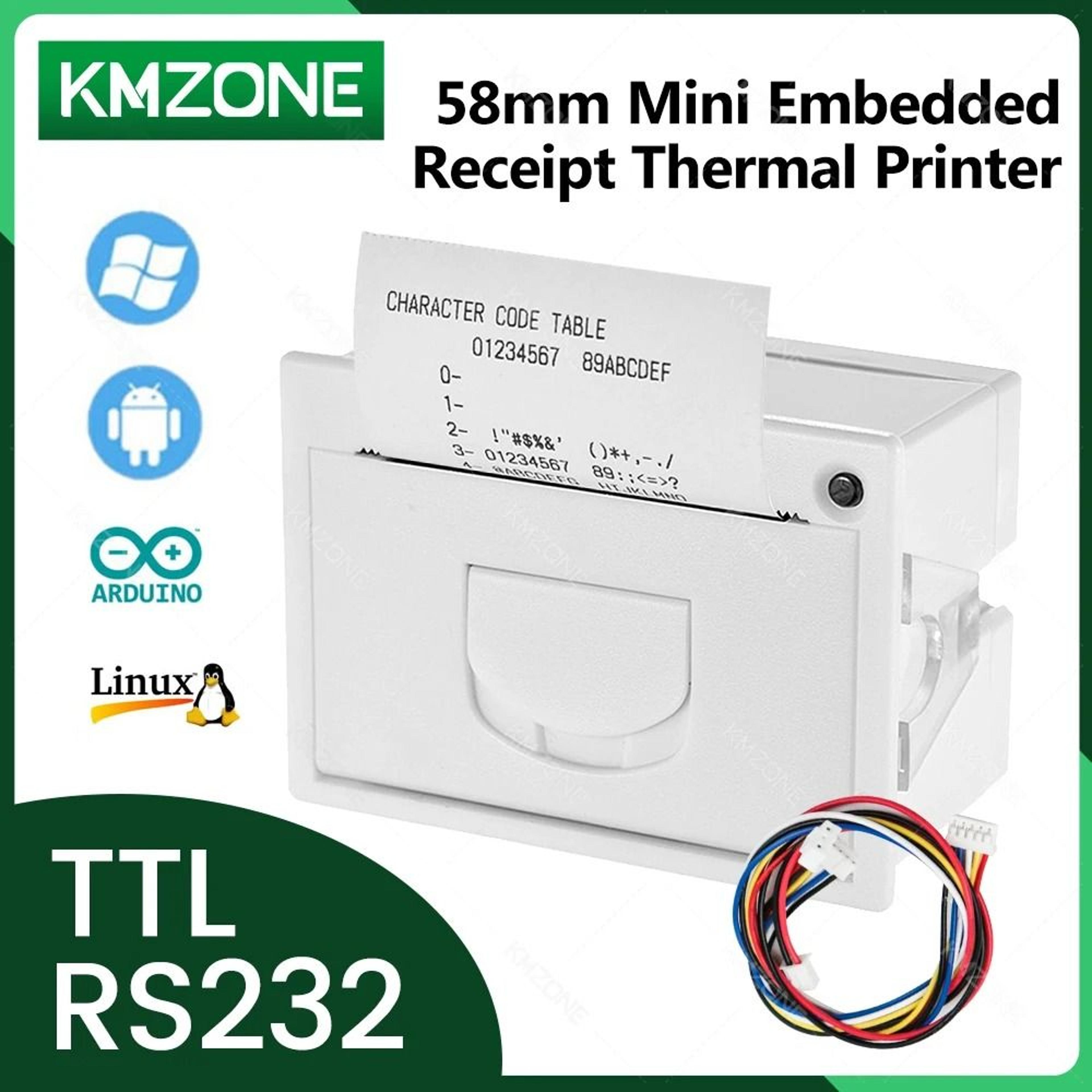 goojprt qr204 58mm embedded thermal panel receipt printer