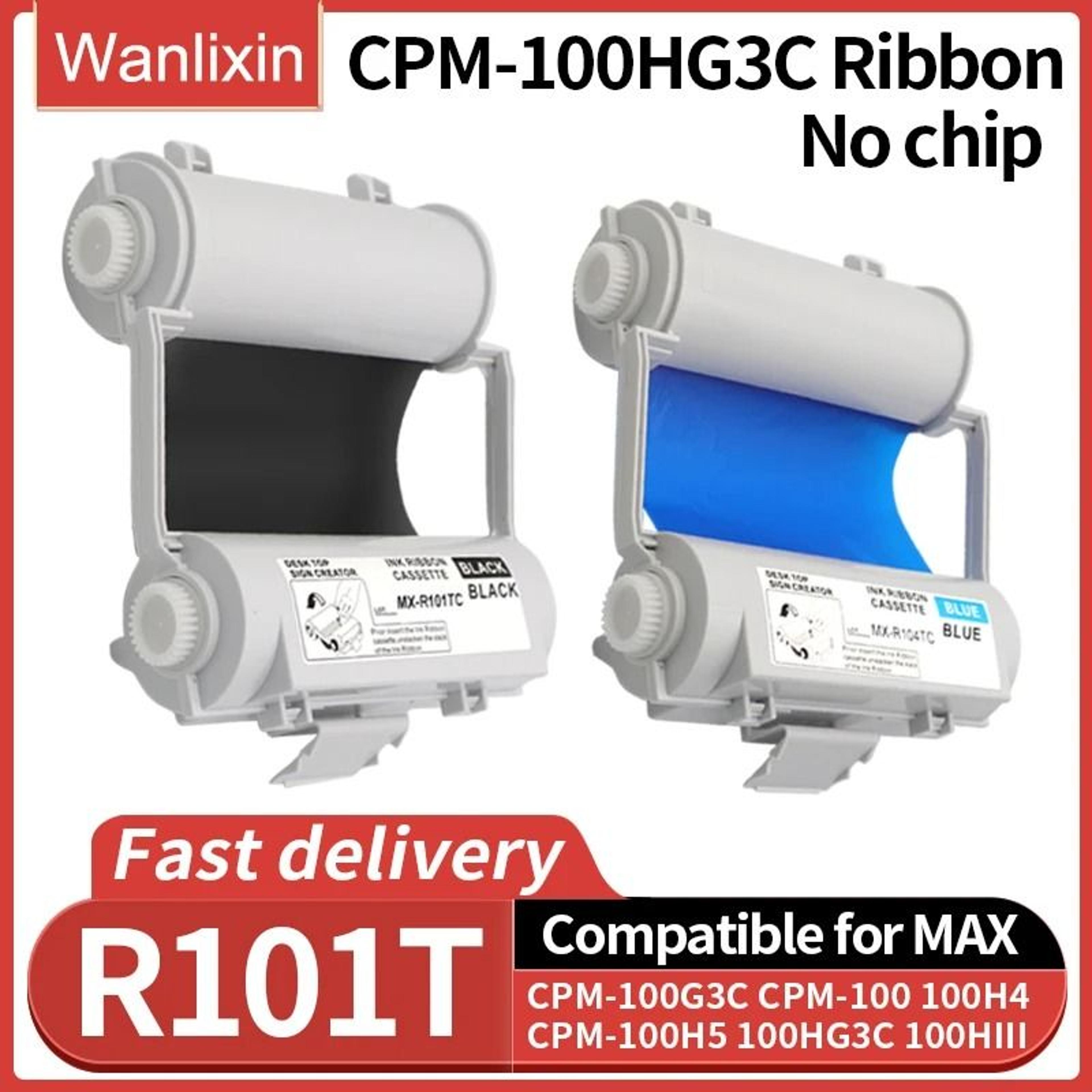 sl-r101t thermal transfer ribbon for max bepop cpm-100 series label printers
