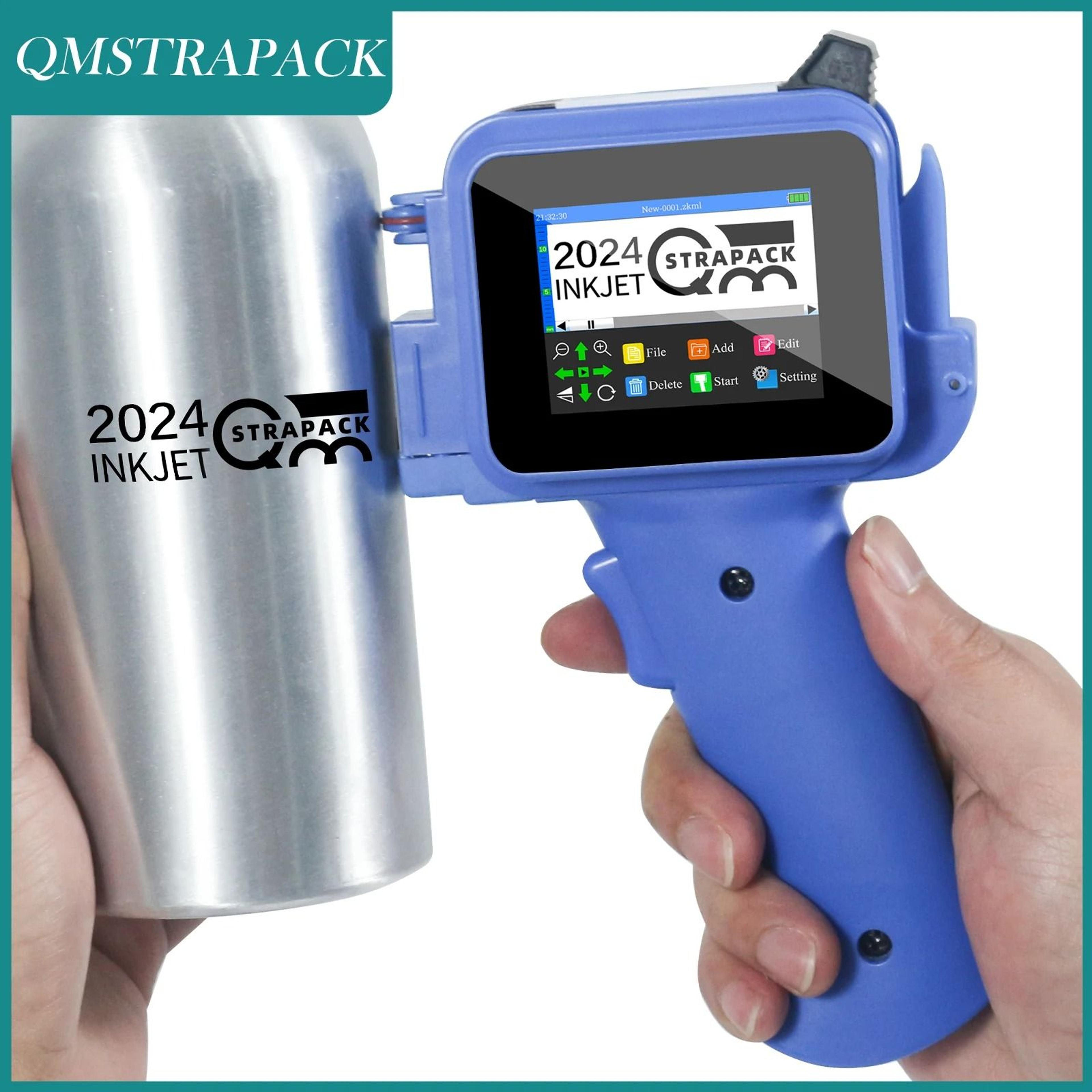 12.7mm mini handheld thermal inkjet printer with fast-drying ink & touchscreen