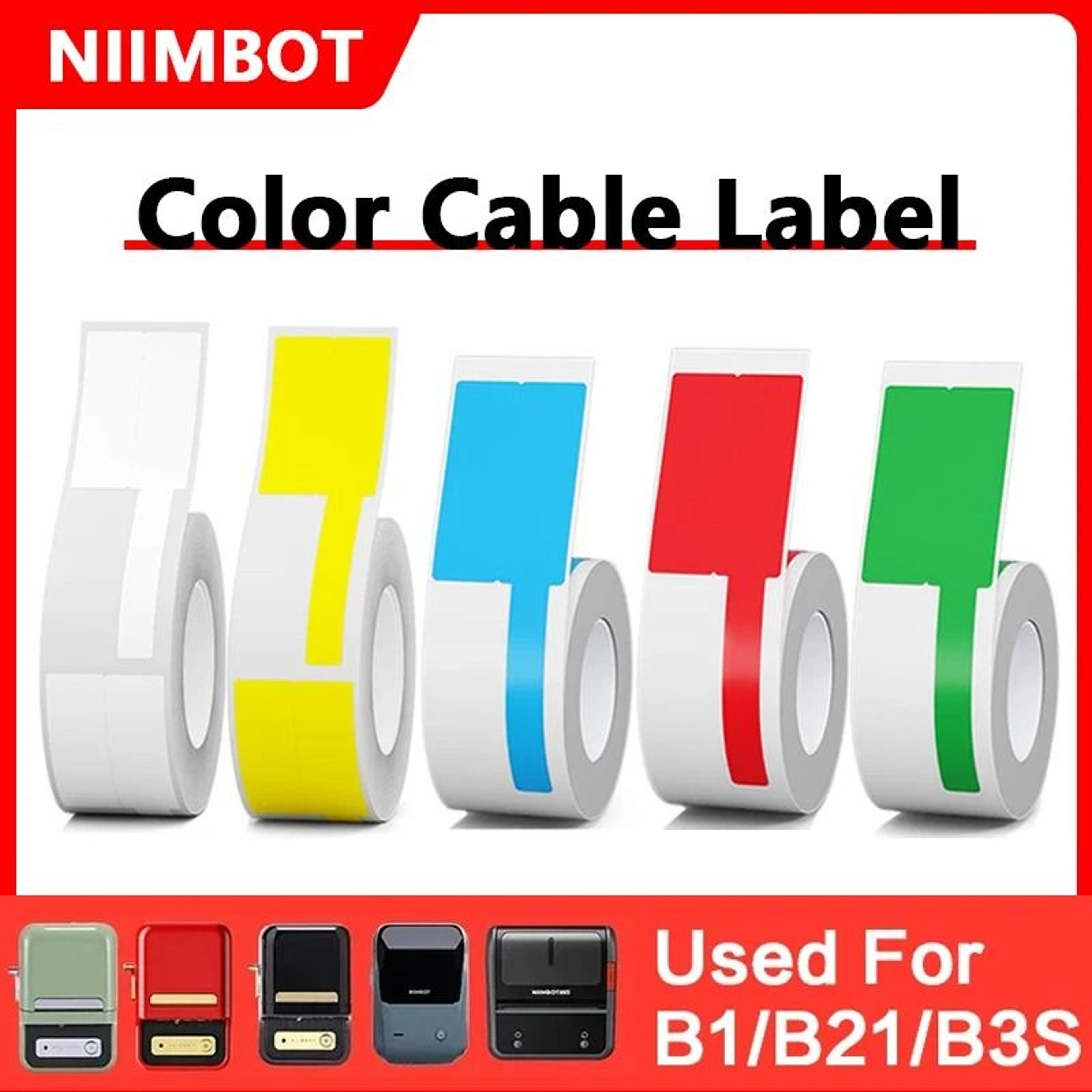 niimbot cable thermal label rolls waterproof self-adhesive sticker paper for b1, b21 & b31 printers