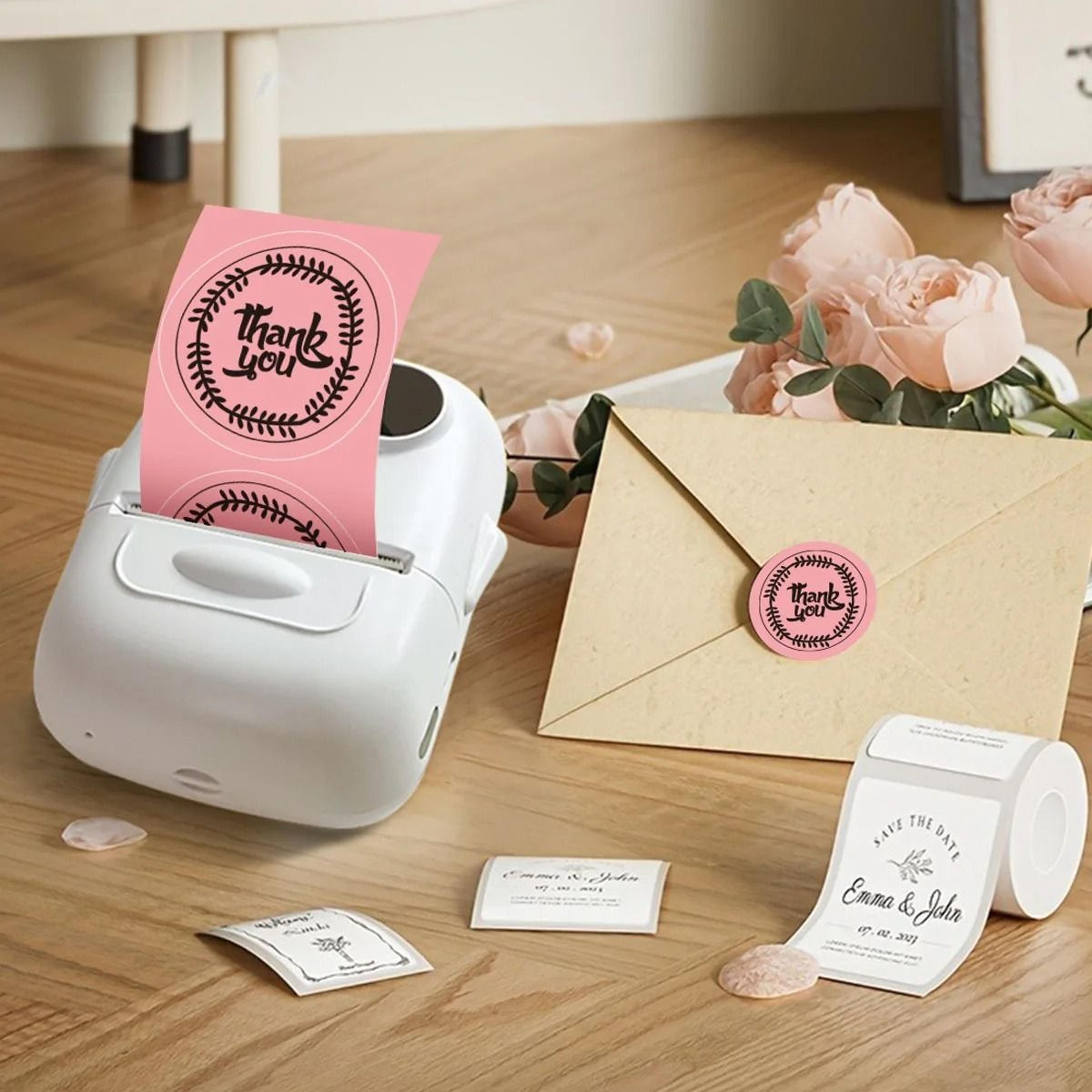 marklife p50 portable wireless thermal label printer & diy barcode maker
