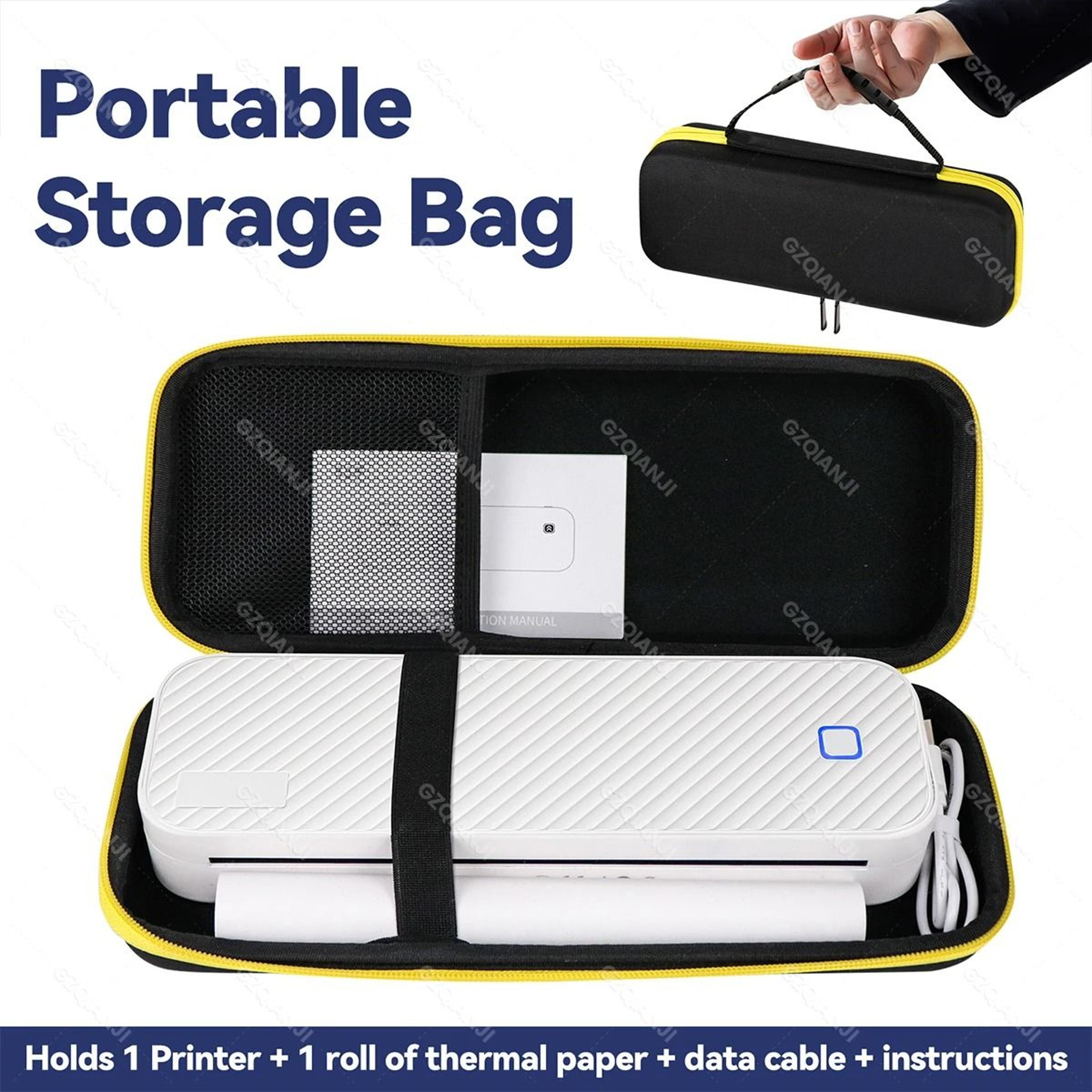 wireless mini a4 portable bluetooth thermal document printer for home, office & mobile work