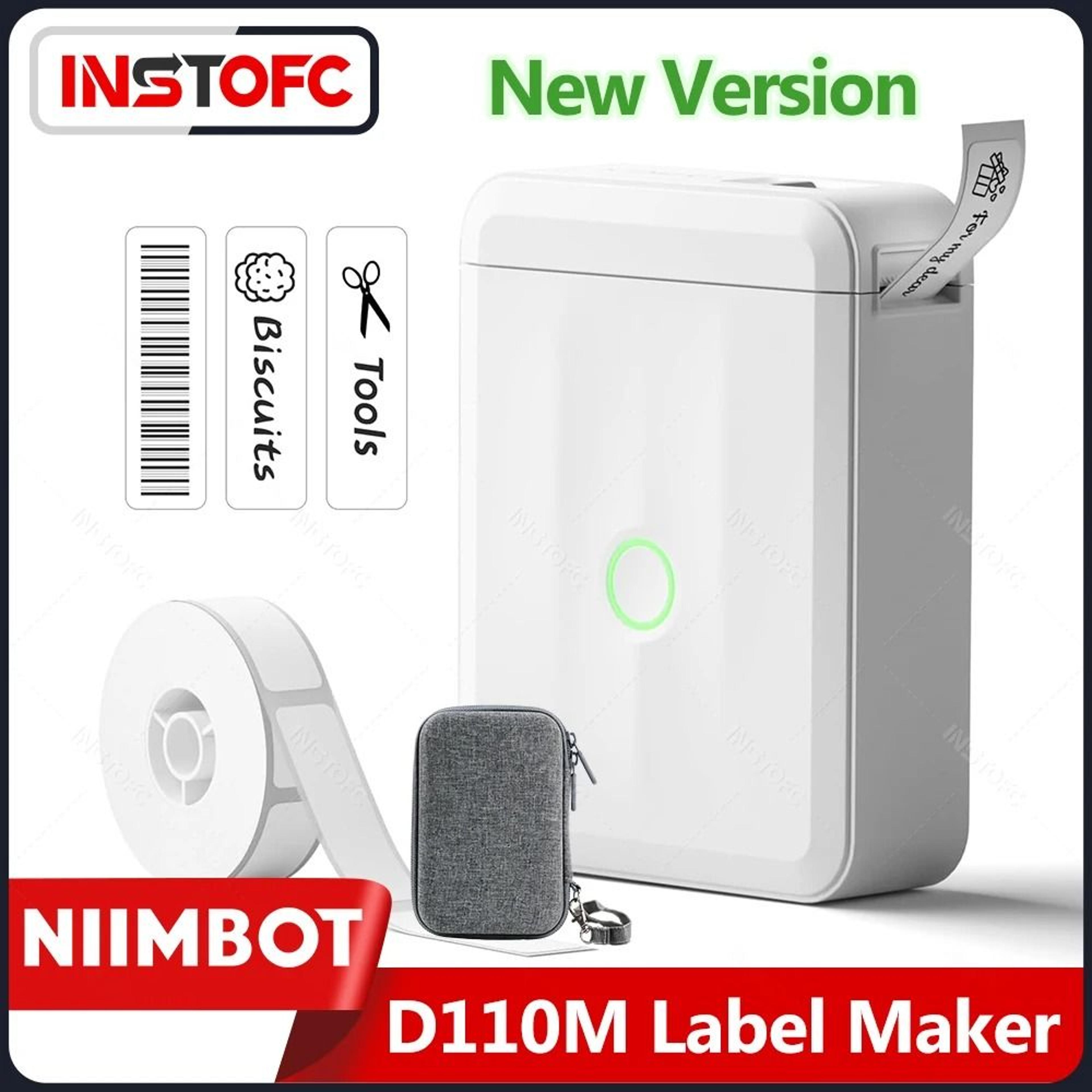 niimbot d110m wireless bluetooth portable handheld thermal label maker with tape