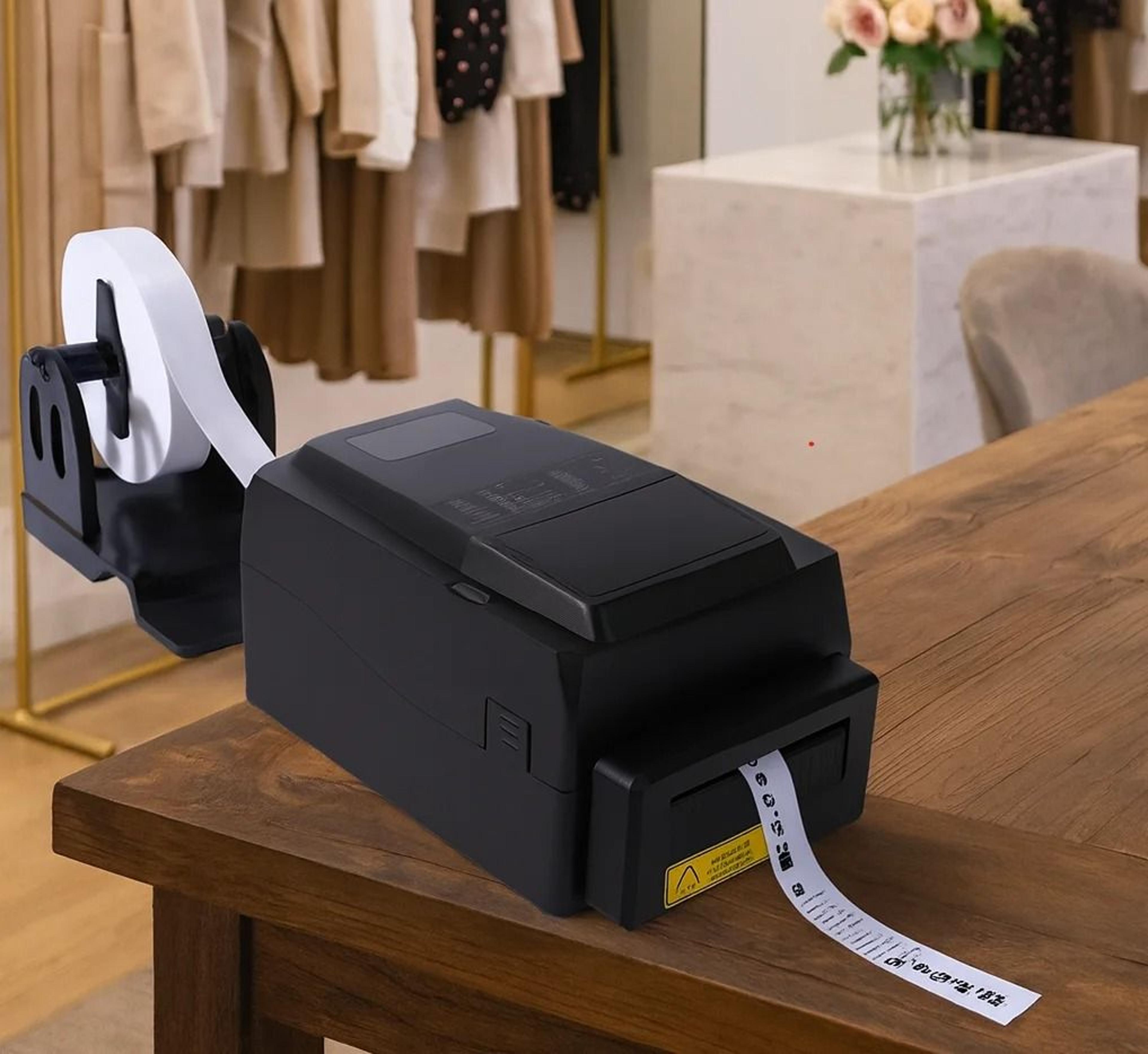 2054ta desktop commercial heat transfer & thermal label printer for clothing labels & care tags