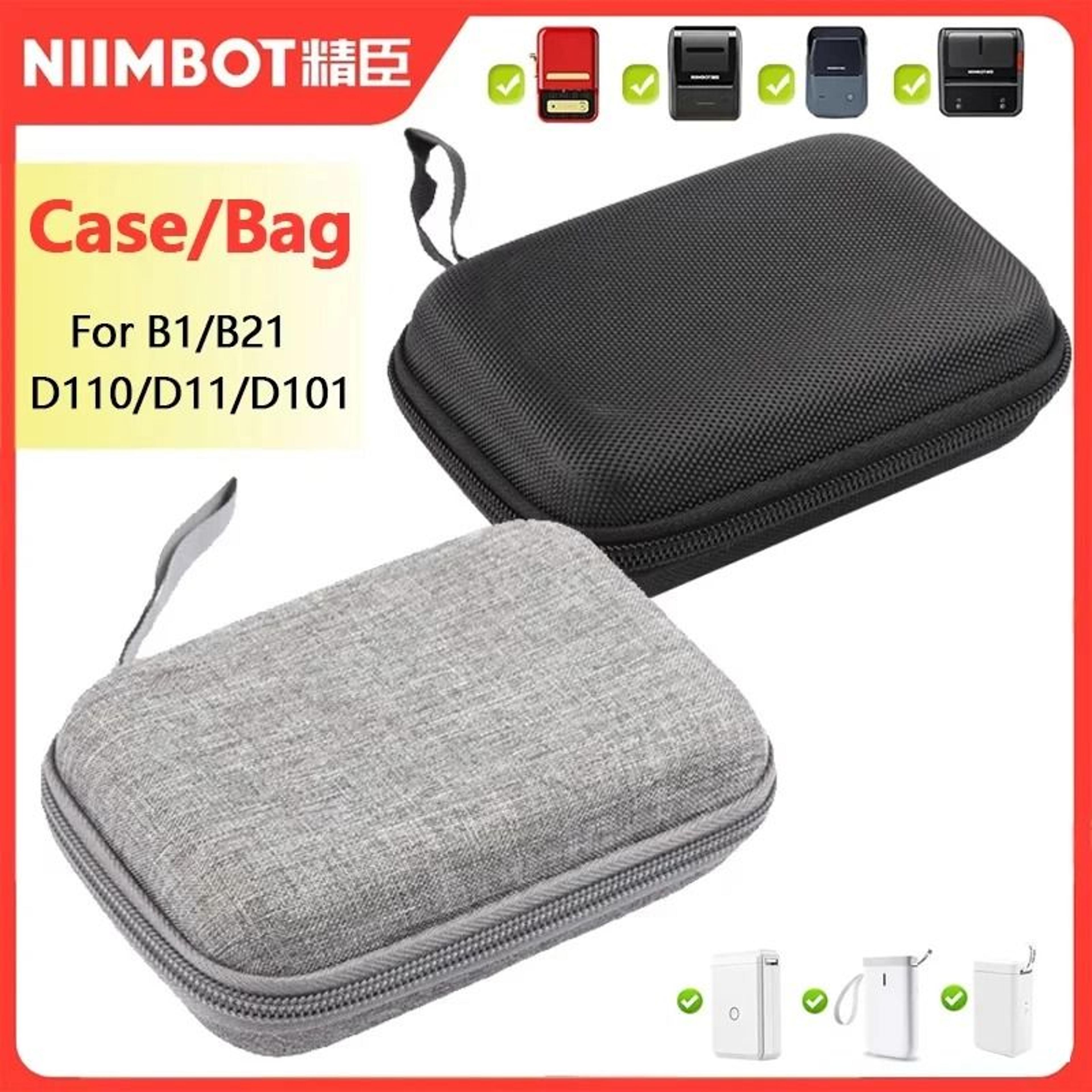 niimbot official protective case storage bag shell for d110, d11, d101, b1 & b21 mini portable label printers