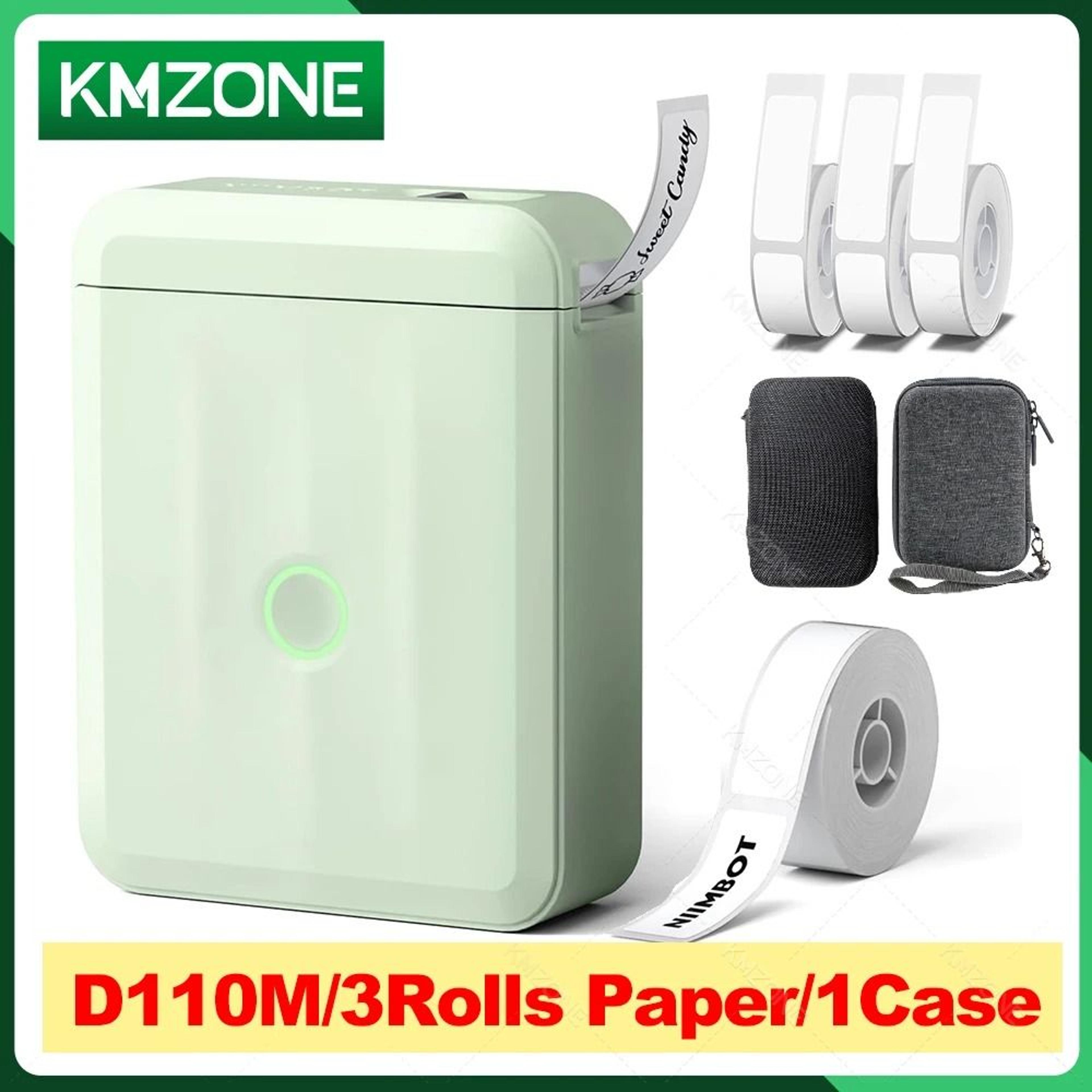 niimbot d110 upgraded version mini portable thermal label printer with tape for home, kitchen & school