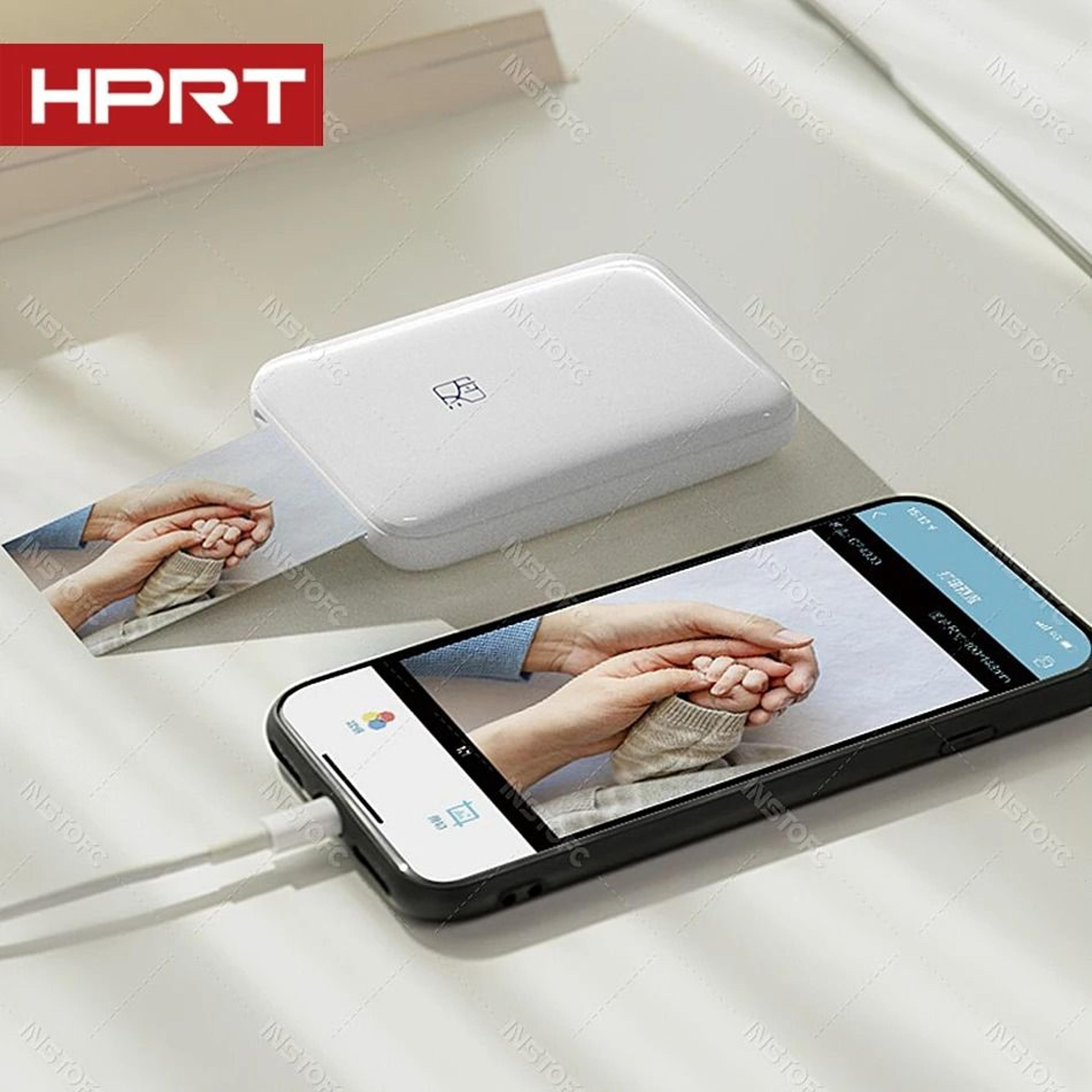 mt53 pocket color photo printer wireless bluetooth mini portable phone printer with 2x3 inch sticky-backed paper