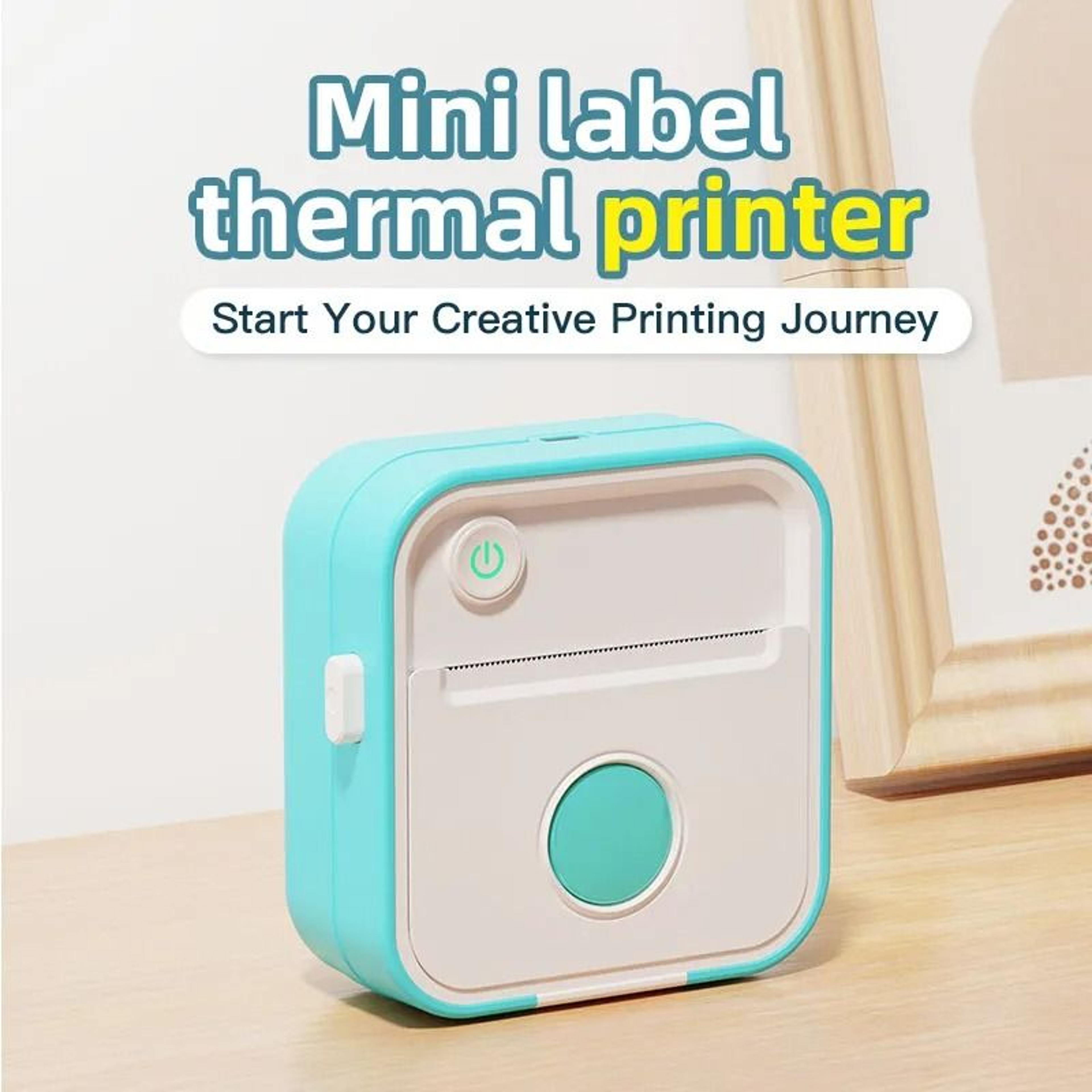 new d5 inkless thermal label maker 12-57mm adjustable sticker pocket mini printer