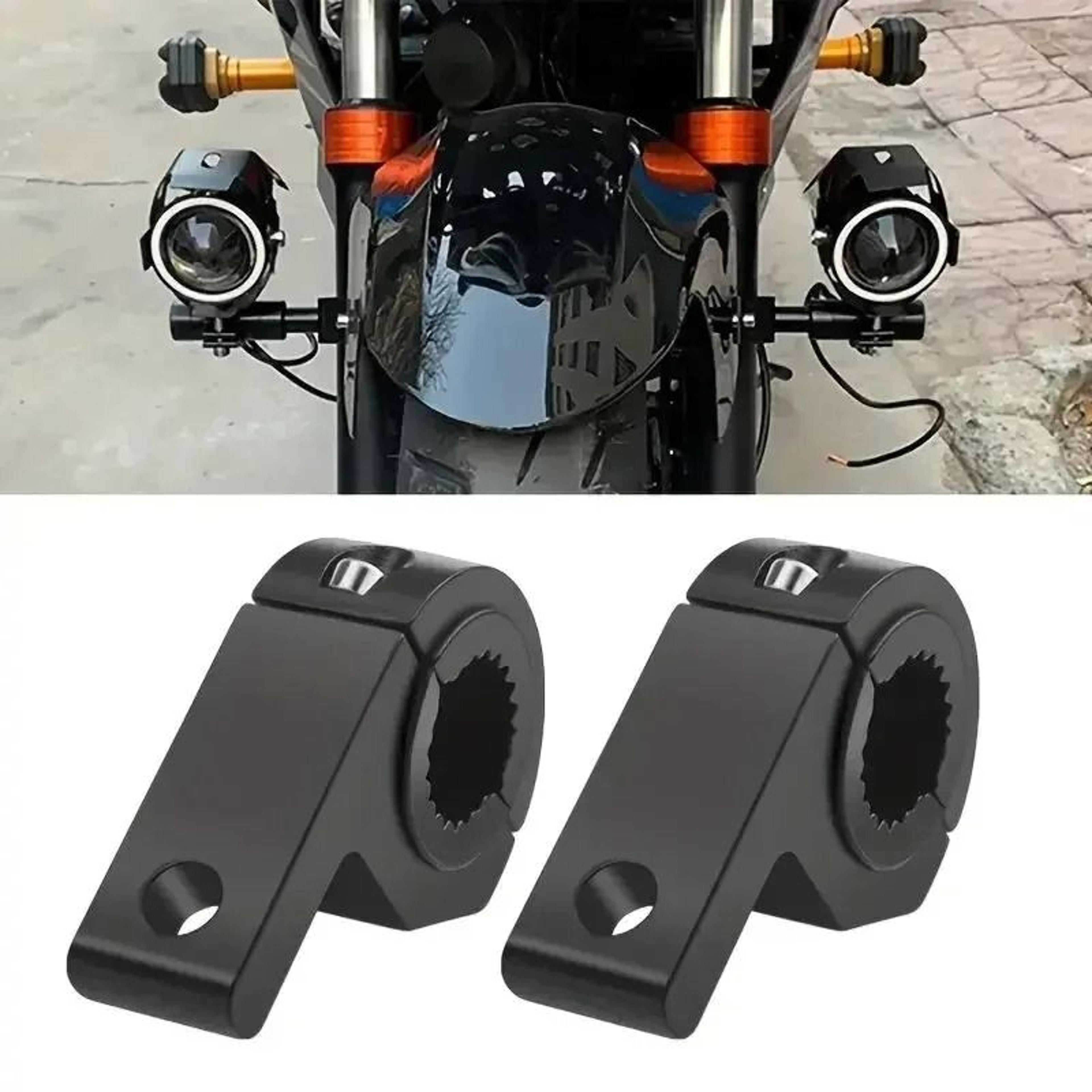 universal bull bar tube clamp mount brackets – heavy-duty led light bar holder for motorcycle, truck & atv