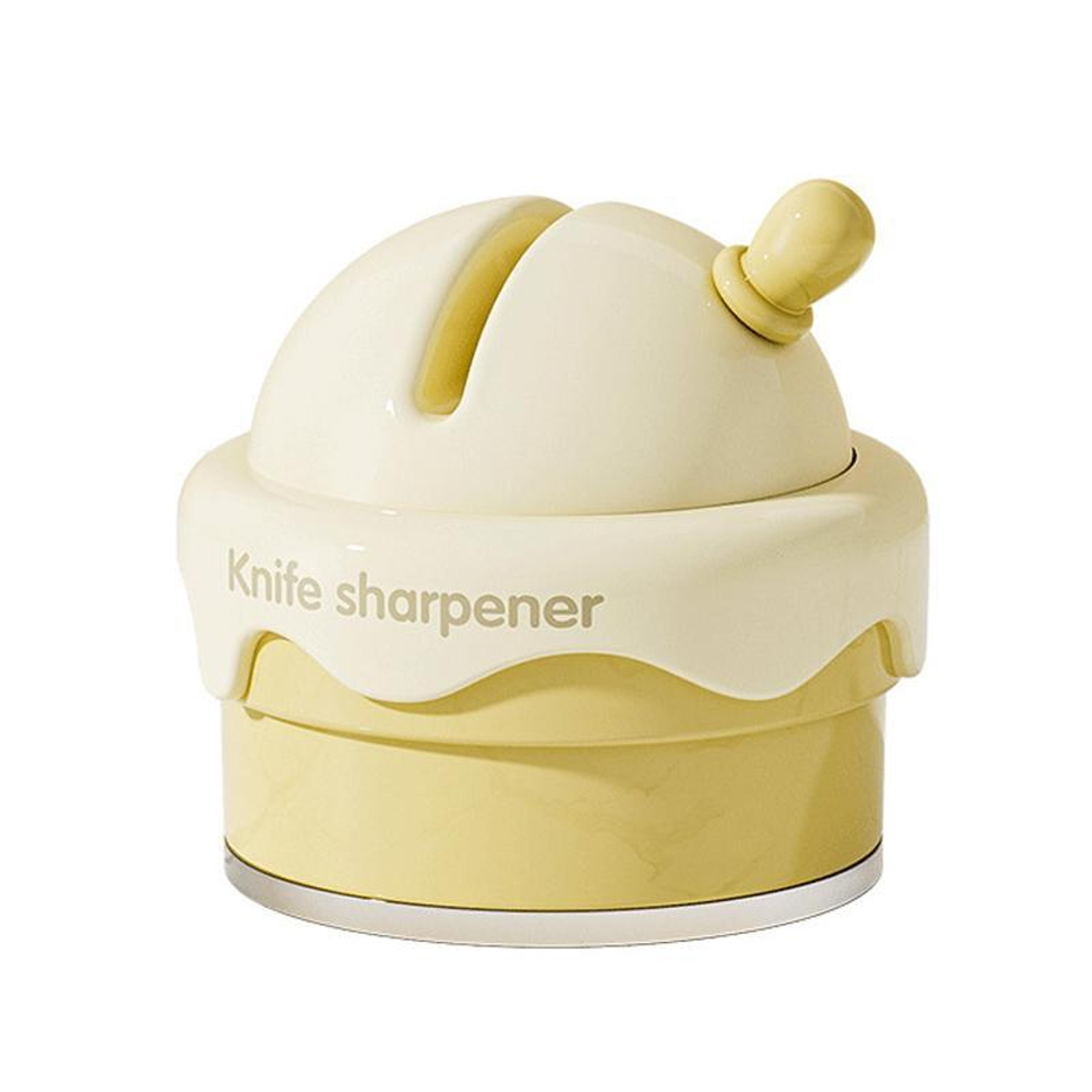 progrip suction knife sharpener for kitchen knives & scissors quick edge tool