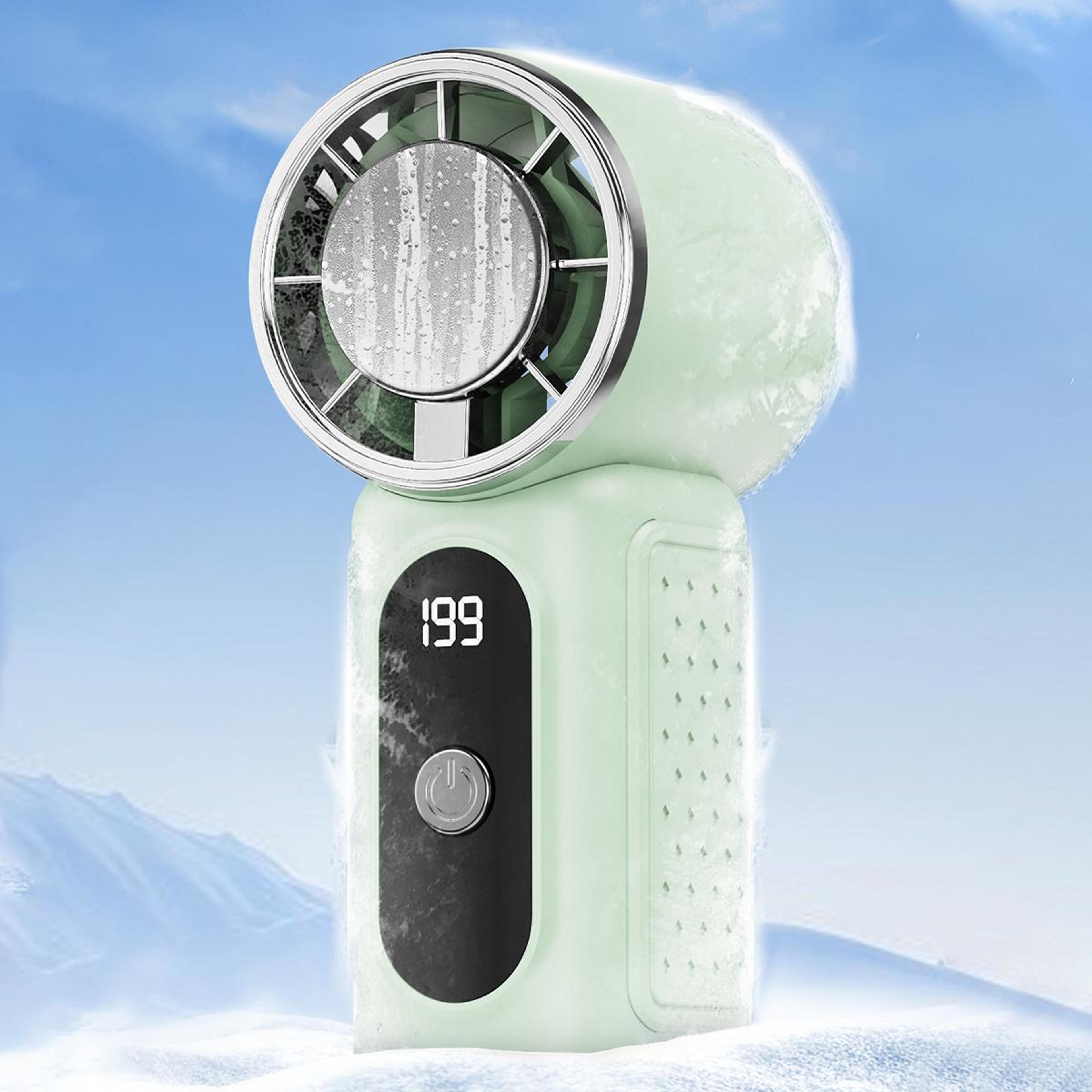 turbocharged mini handheld cooling fan portable rechargeable turbo fan with fast cooling & led display