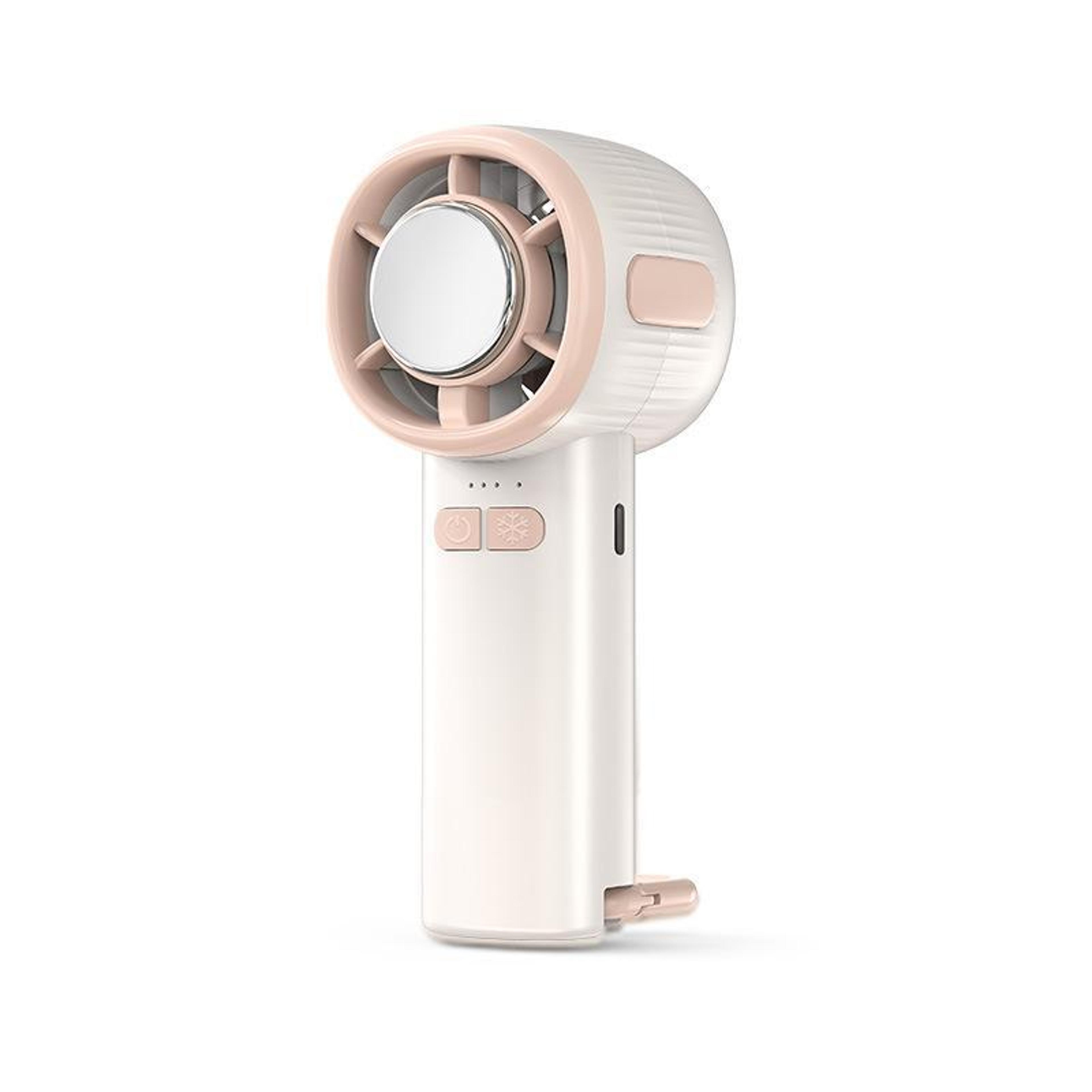 high-speed usb portable semiconductor cooling handheld fan, digital display mini cooling fan